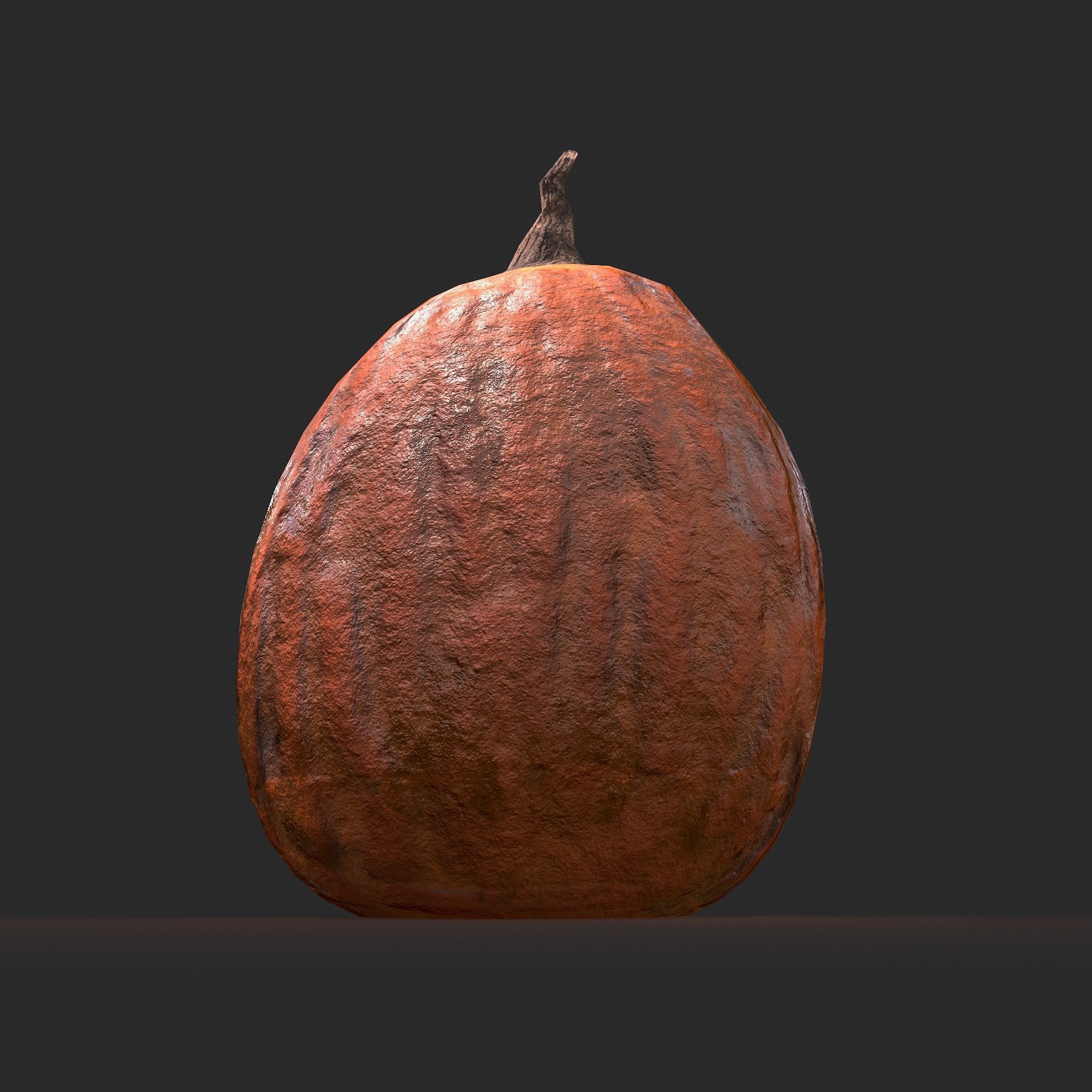 Creepy Jackolantern Low-poly 3D model_15