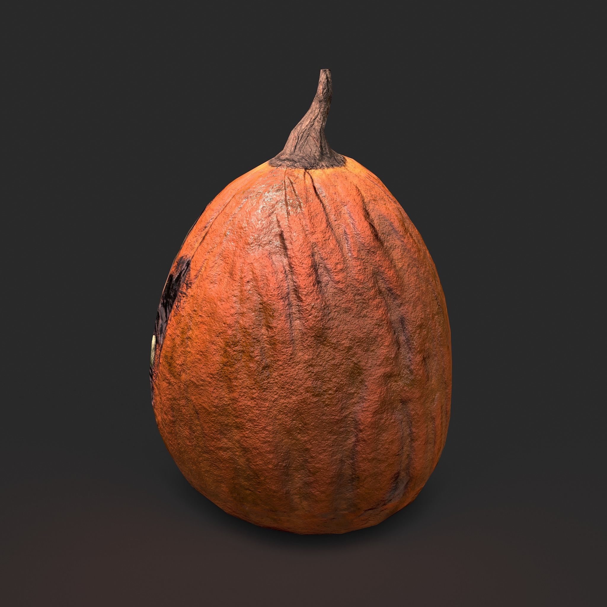 Creepy Jackolantern Low-poly 3D model_9