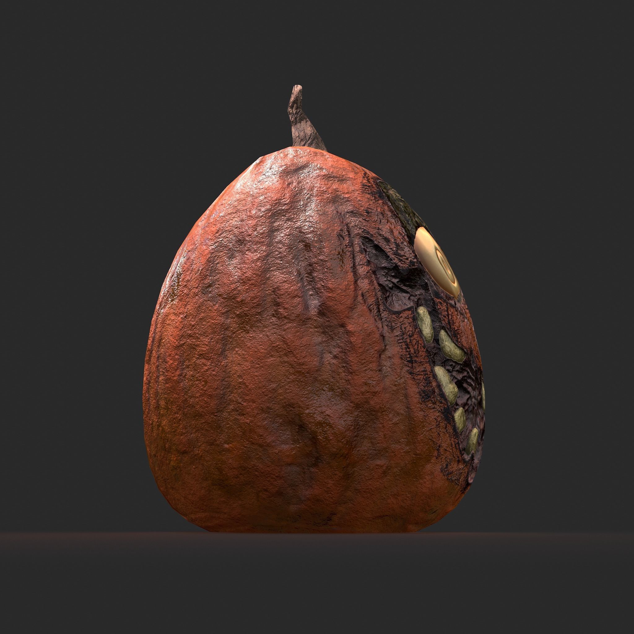 Creepy Jackolantern Low-poly 3D model_20