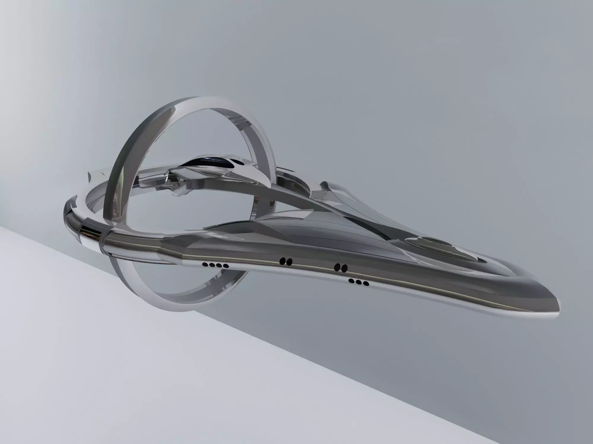 colony space ship Free 3D model_0