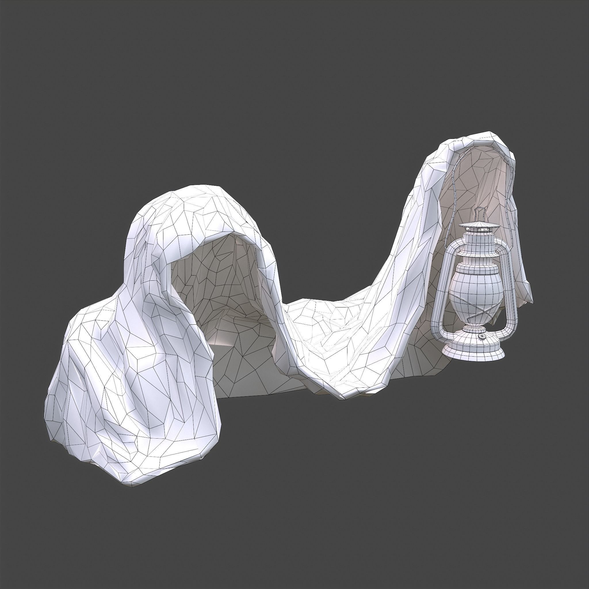 Grim Reaper Lantern  Low-poly 3D model_41