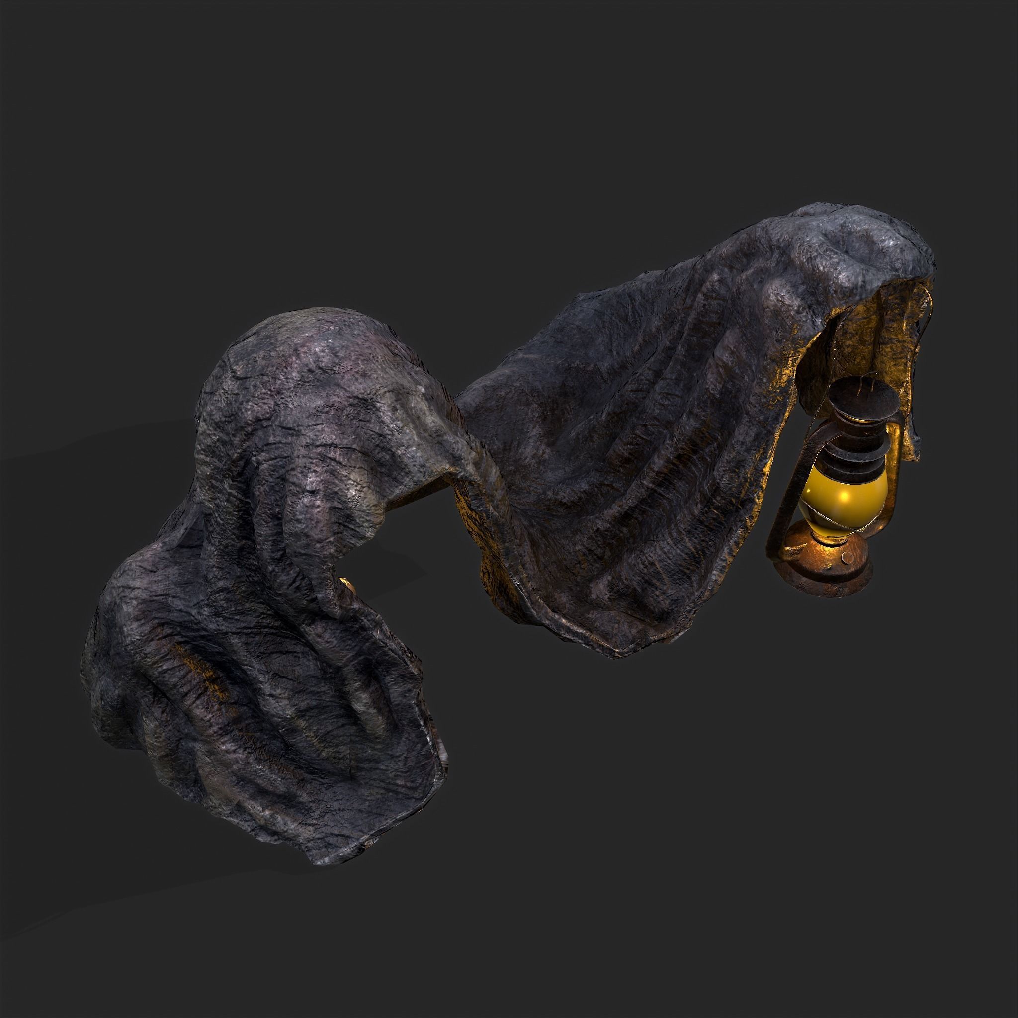 Grim Reaper Lantern  Low-poly 3D model_14