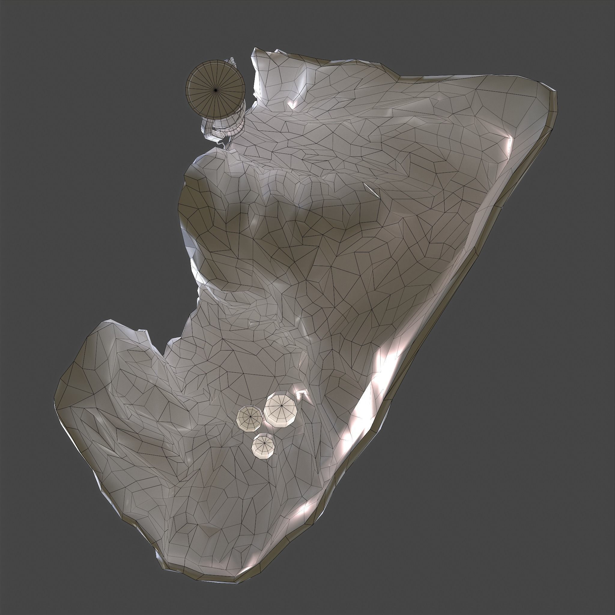 Grim Reaper Lantern  Low-poly 3D model_42