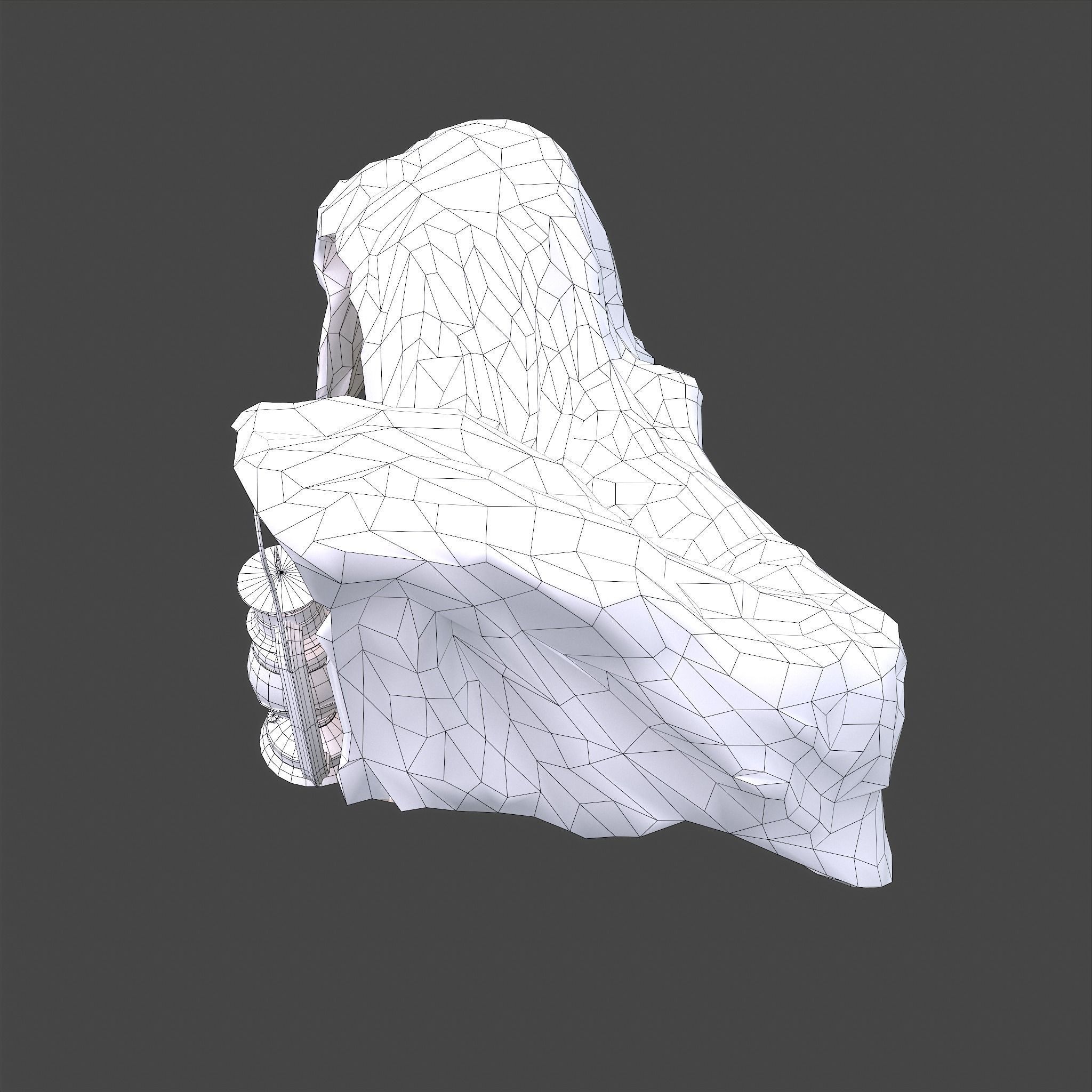 Grim Reaper Lantern  Low-poly 3D model_28