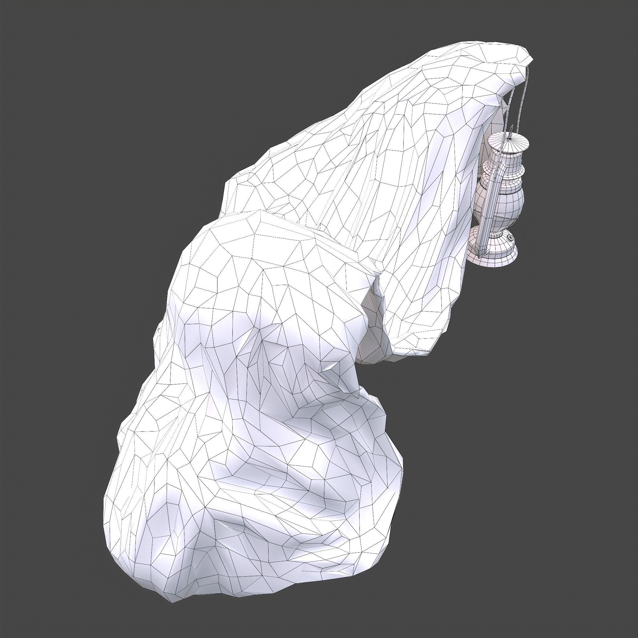 Grim Reaper Lantern  Low-poly 3D model_31