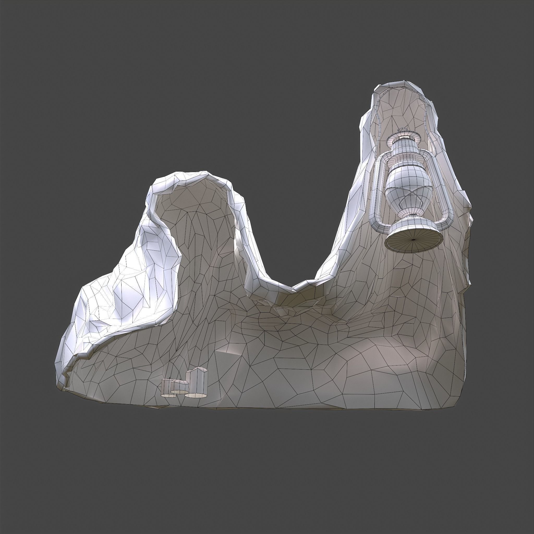 Grim Reaper Lantern  Low-poly 3D model_35