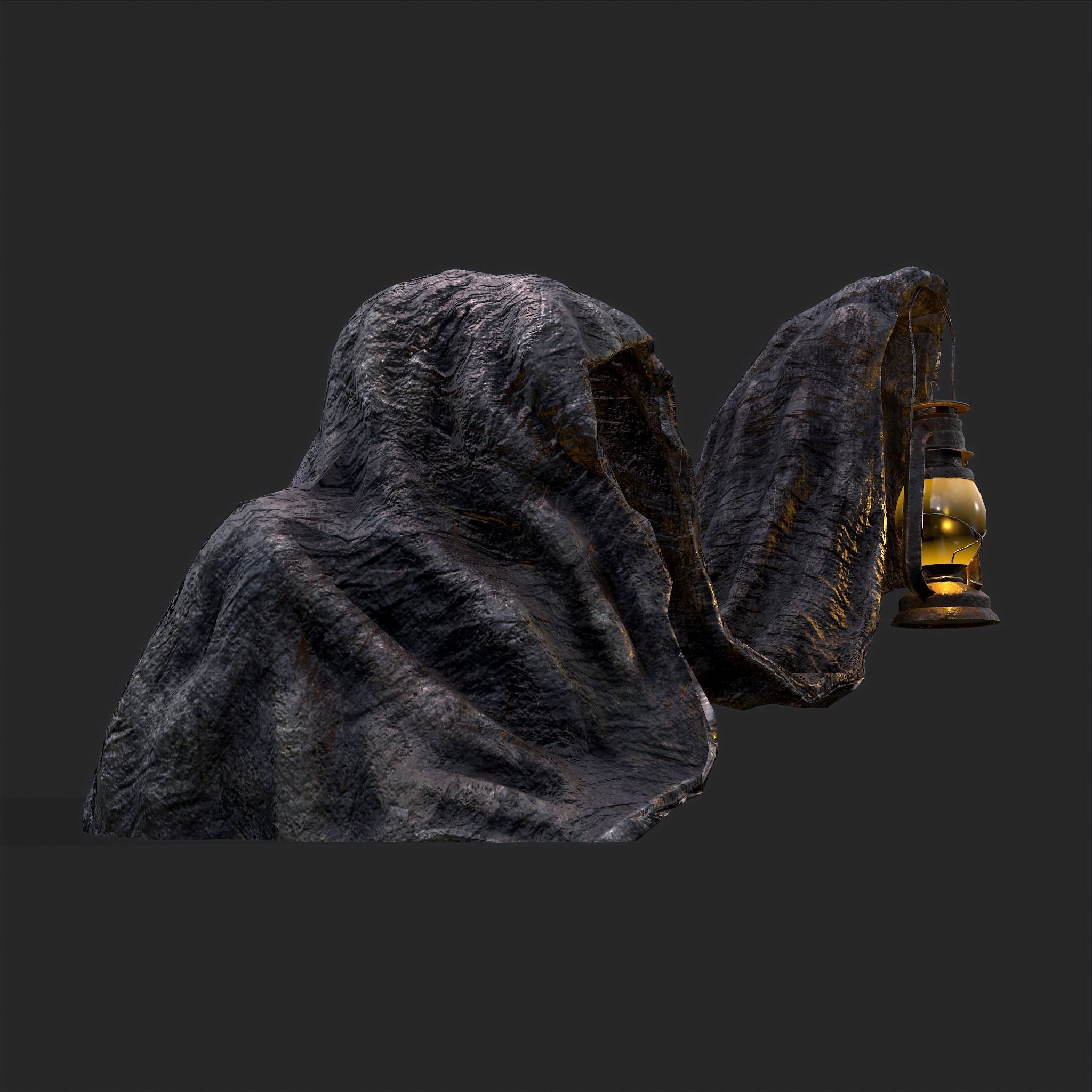 Grim Reaper Lantern  Low-poly 3D model_22