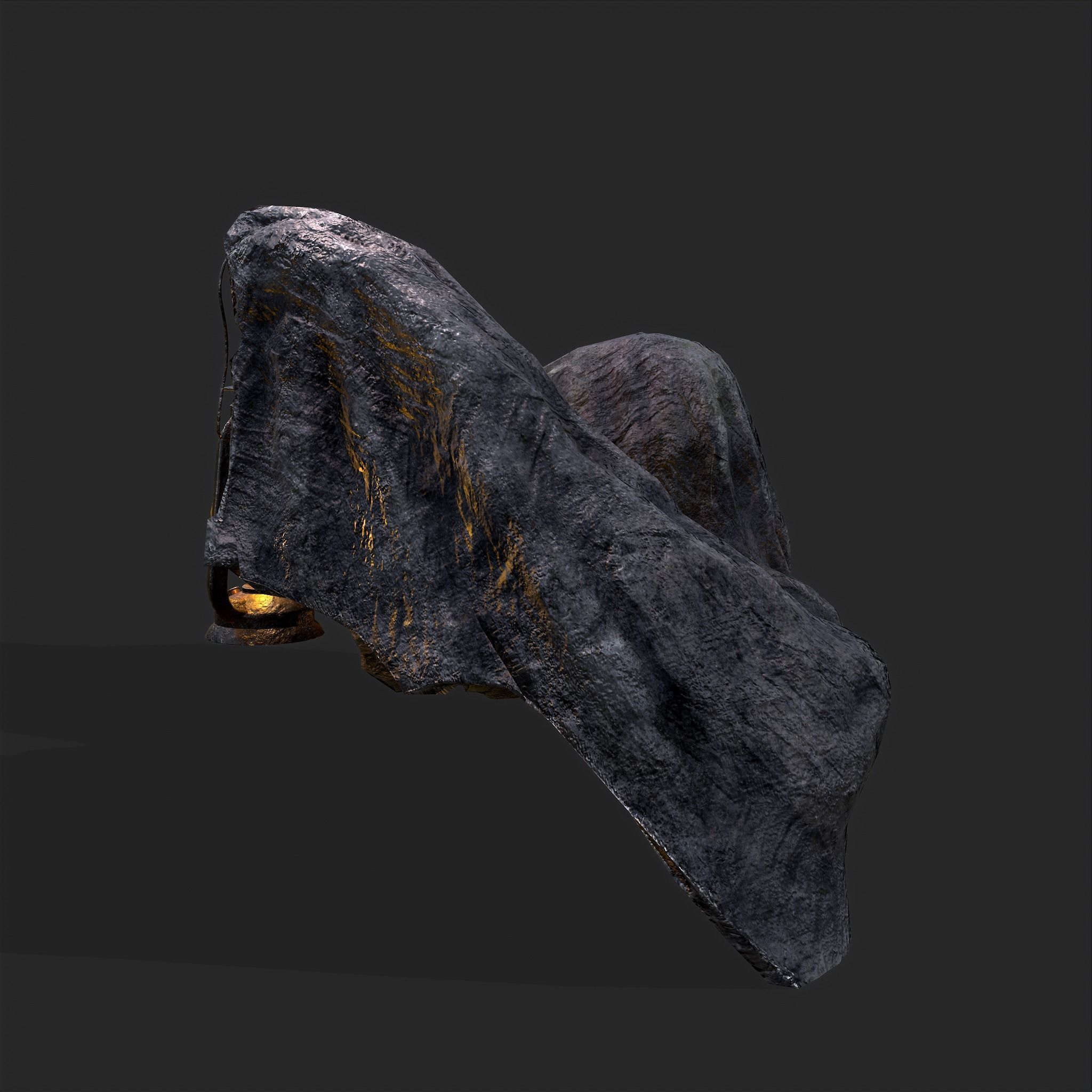 Grim Reaper Lantern  Low-poly 3D model_8