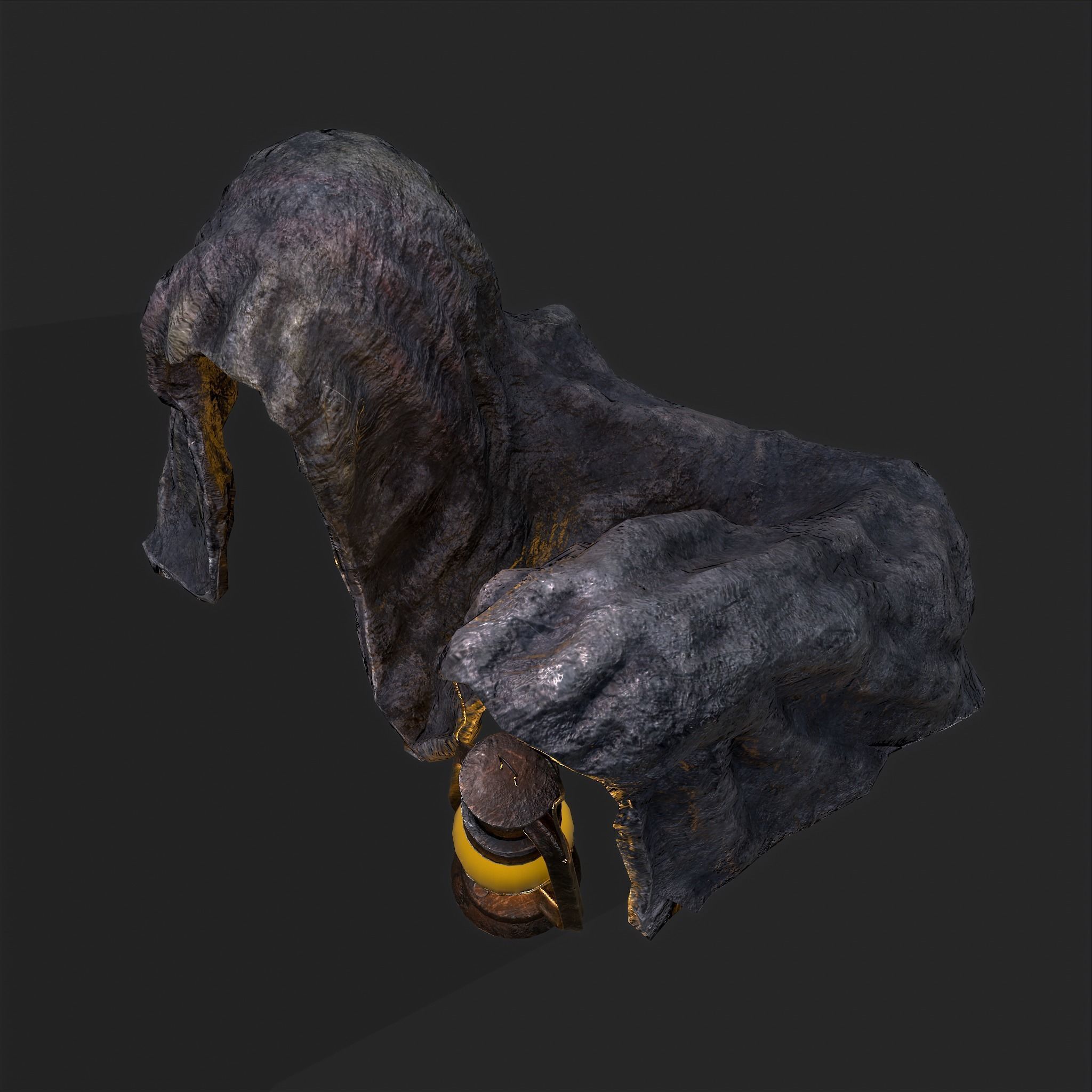 Grim Reaper Lantern  Low-poly 3D model_18