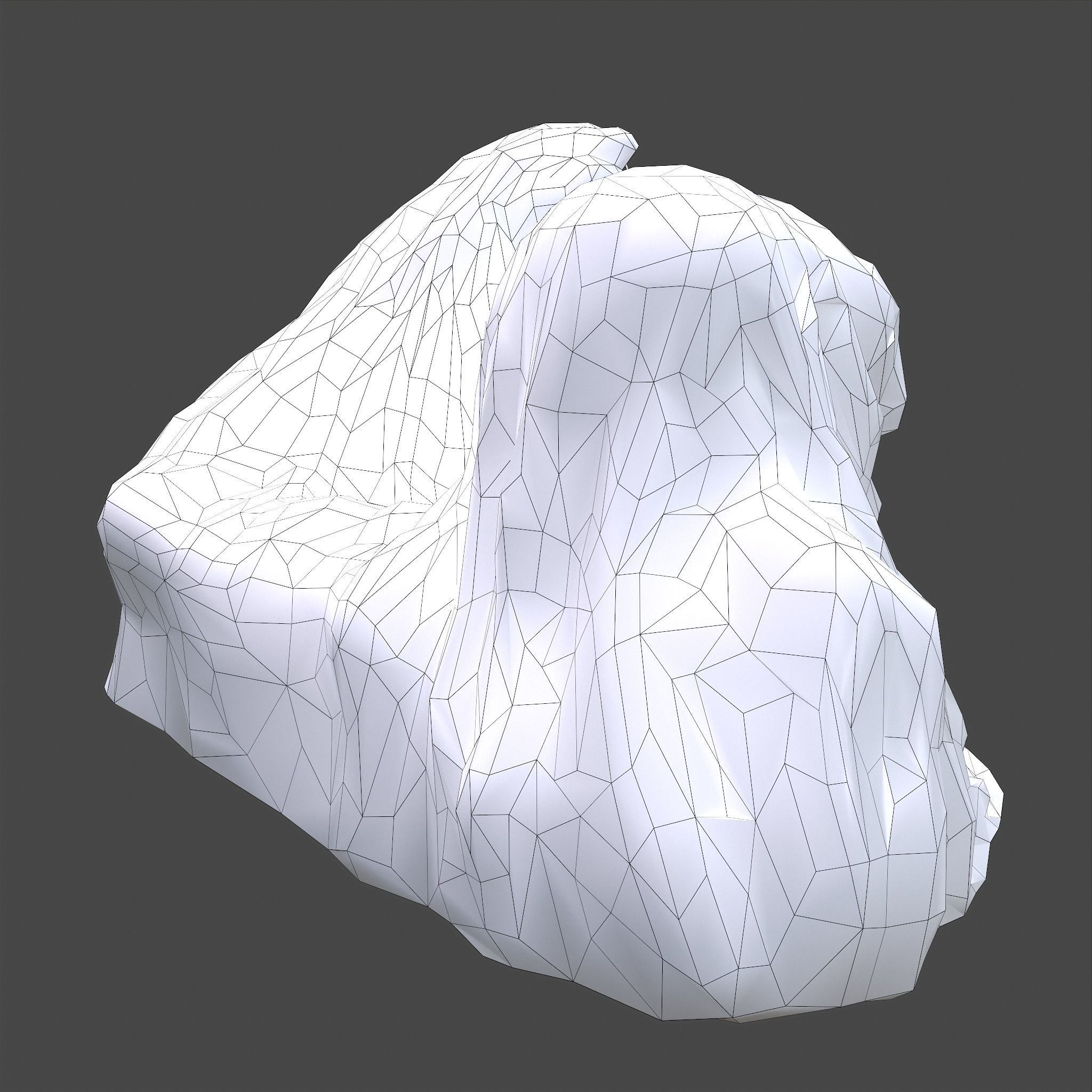 Grim Reaper Lantern  Low-poly 3D model_47