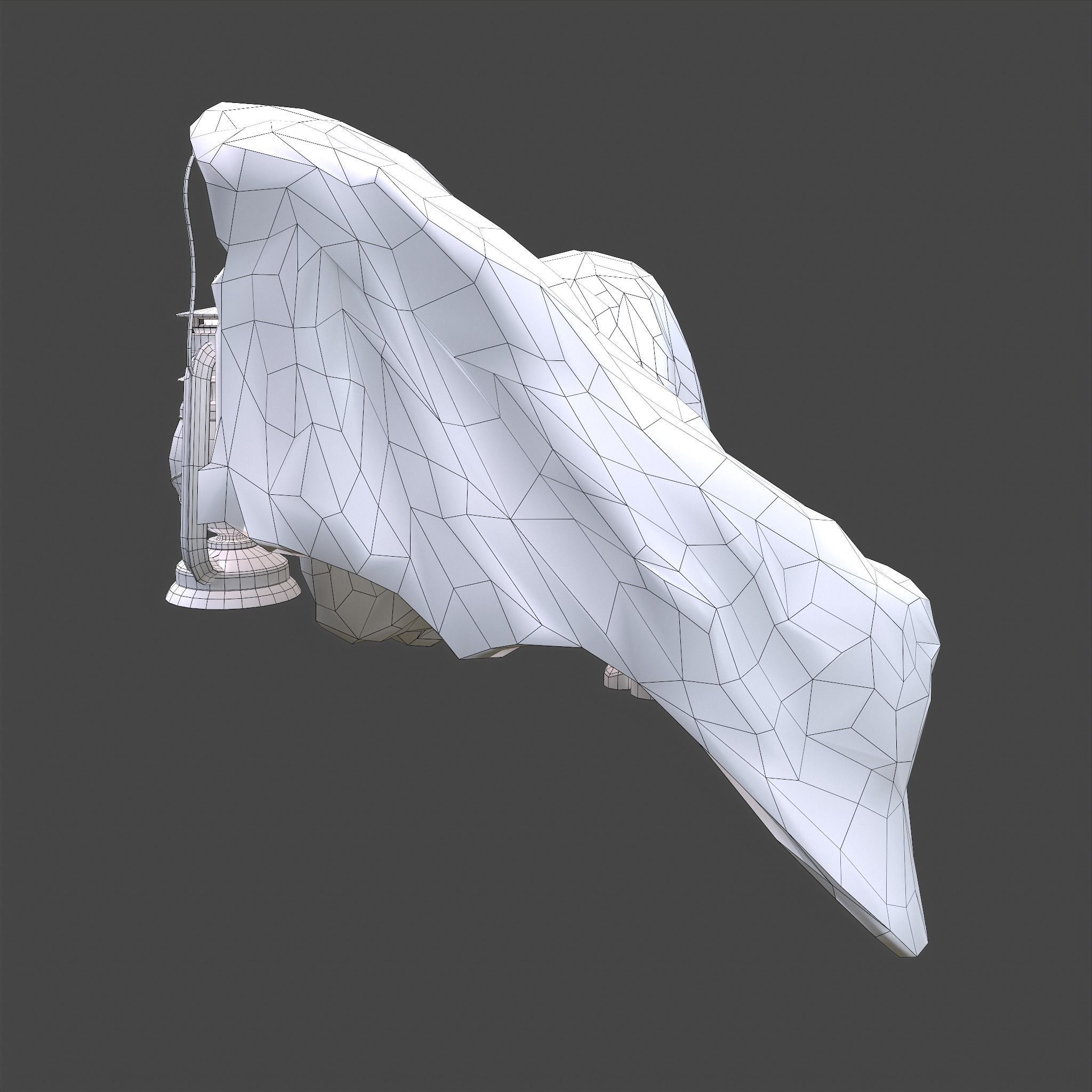 Grim Reaper Lantern  Low-poly 3D model_32