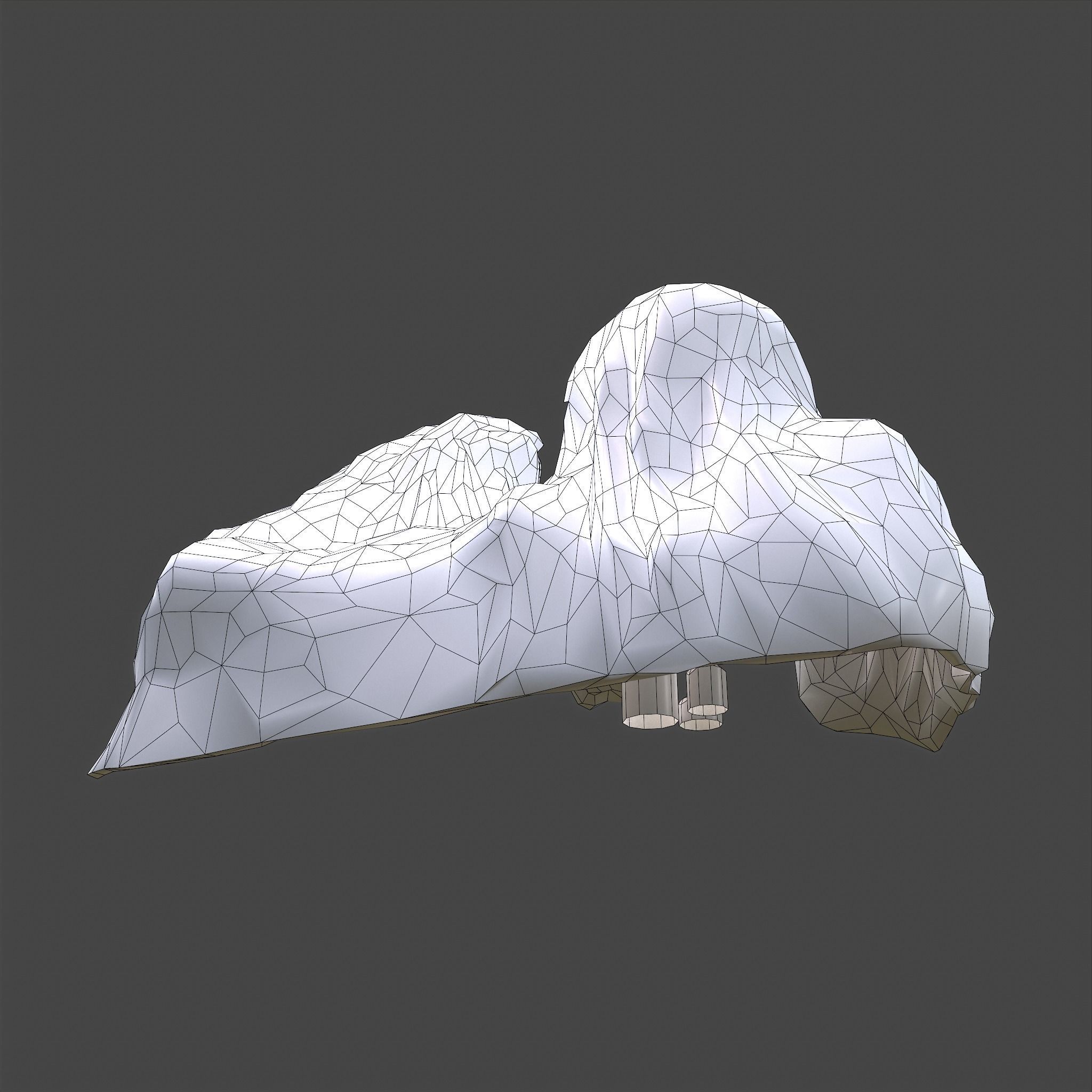 Grim Reaper Lantern  Low-poly 3D model_27