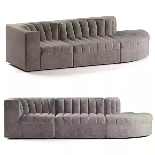 9000 Modular Sofa By Arflex 3D model