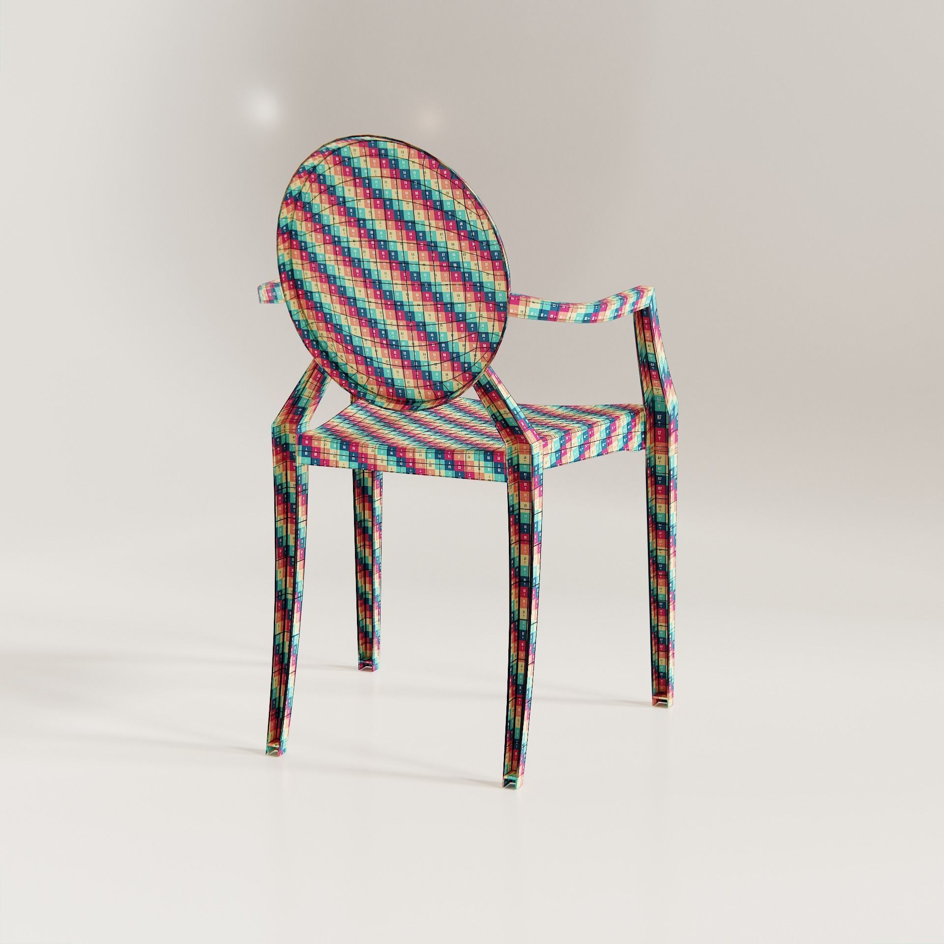 Kartell Louis Ghost chair - Philippe Starck 3D model_4