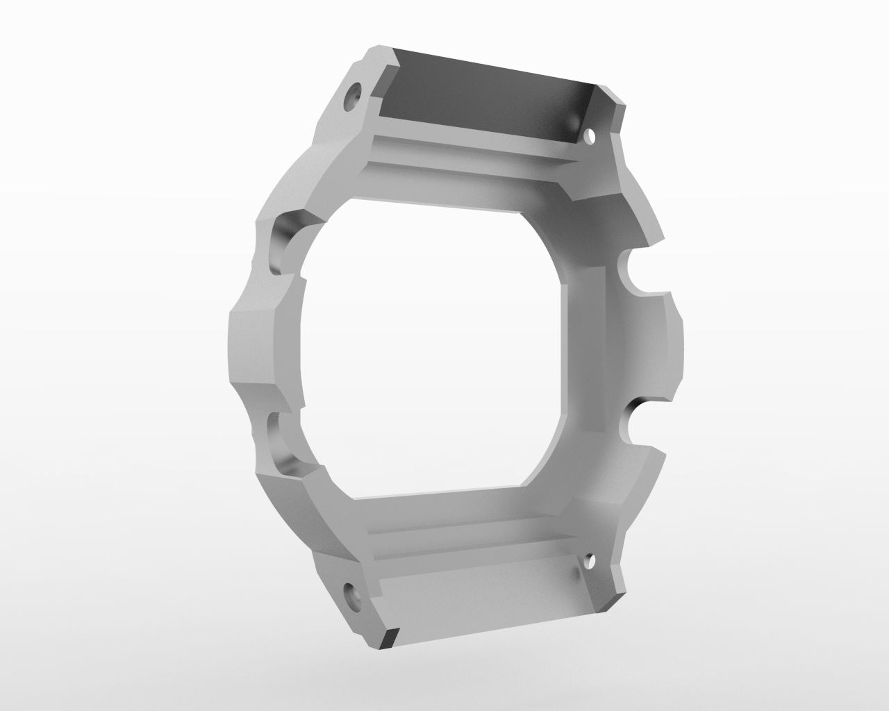 G Shock DW 5600 Case 3D print model_3