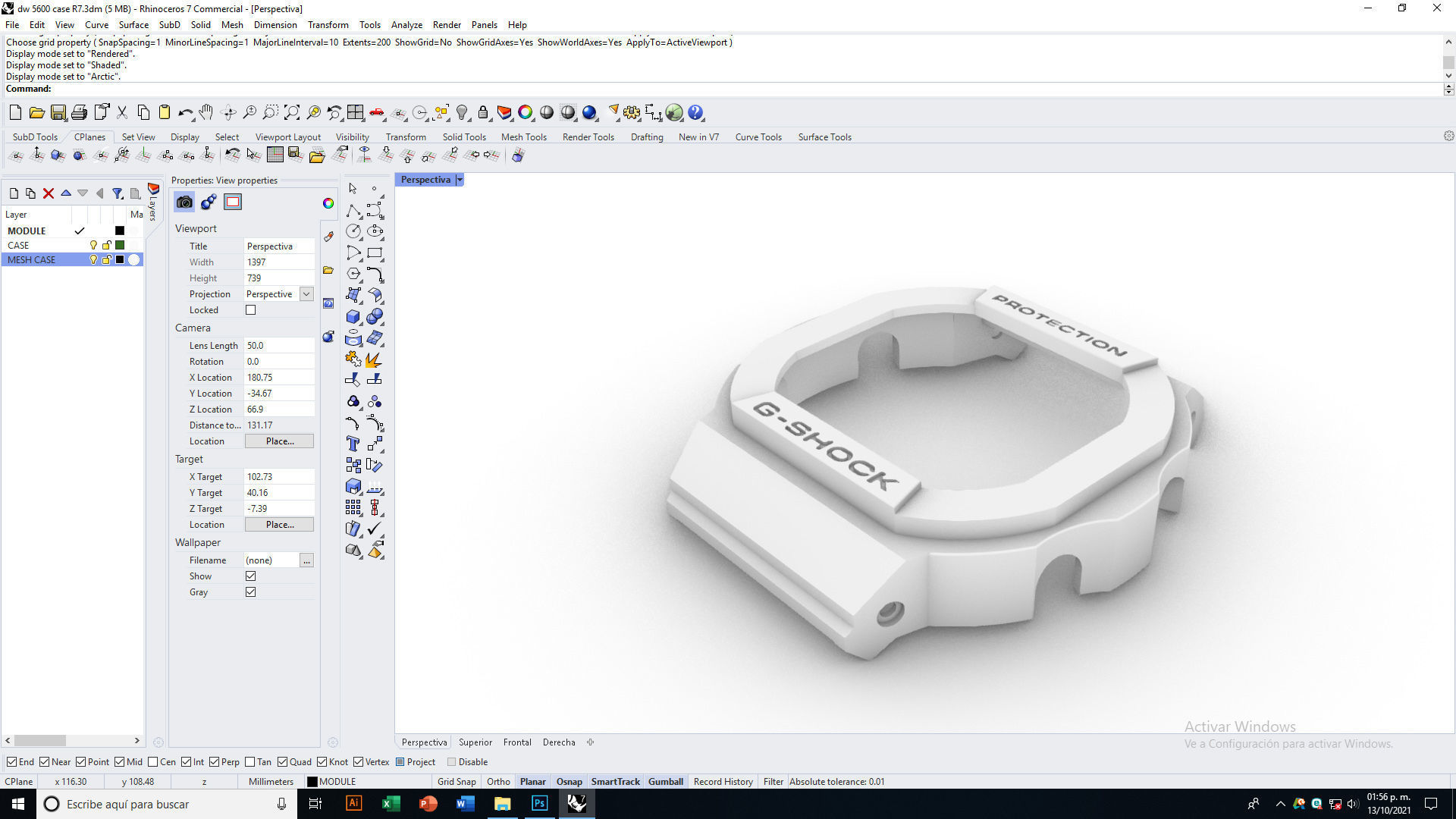 G Shock DW 5600 Case 3D print model_11