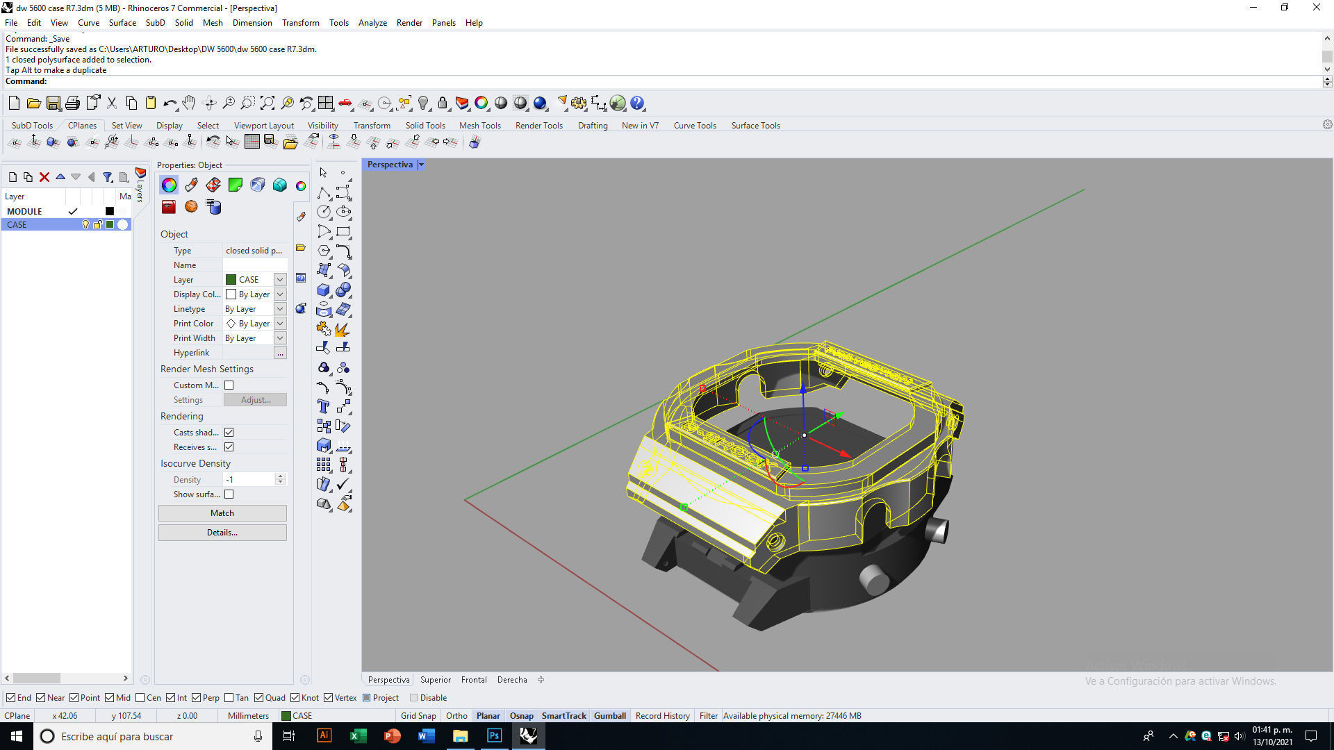 G Shock DW 5600 Case 3D print model_7