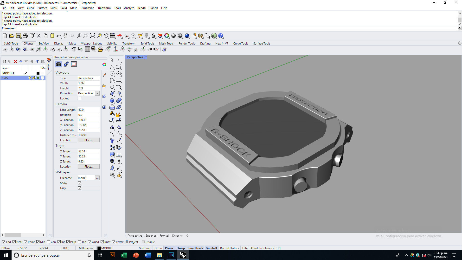 G Shock DW 5600 Case 3D print model_9
