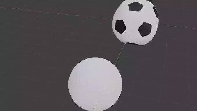 Tennis ball and soccer ball are ready for import