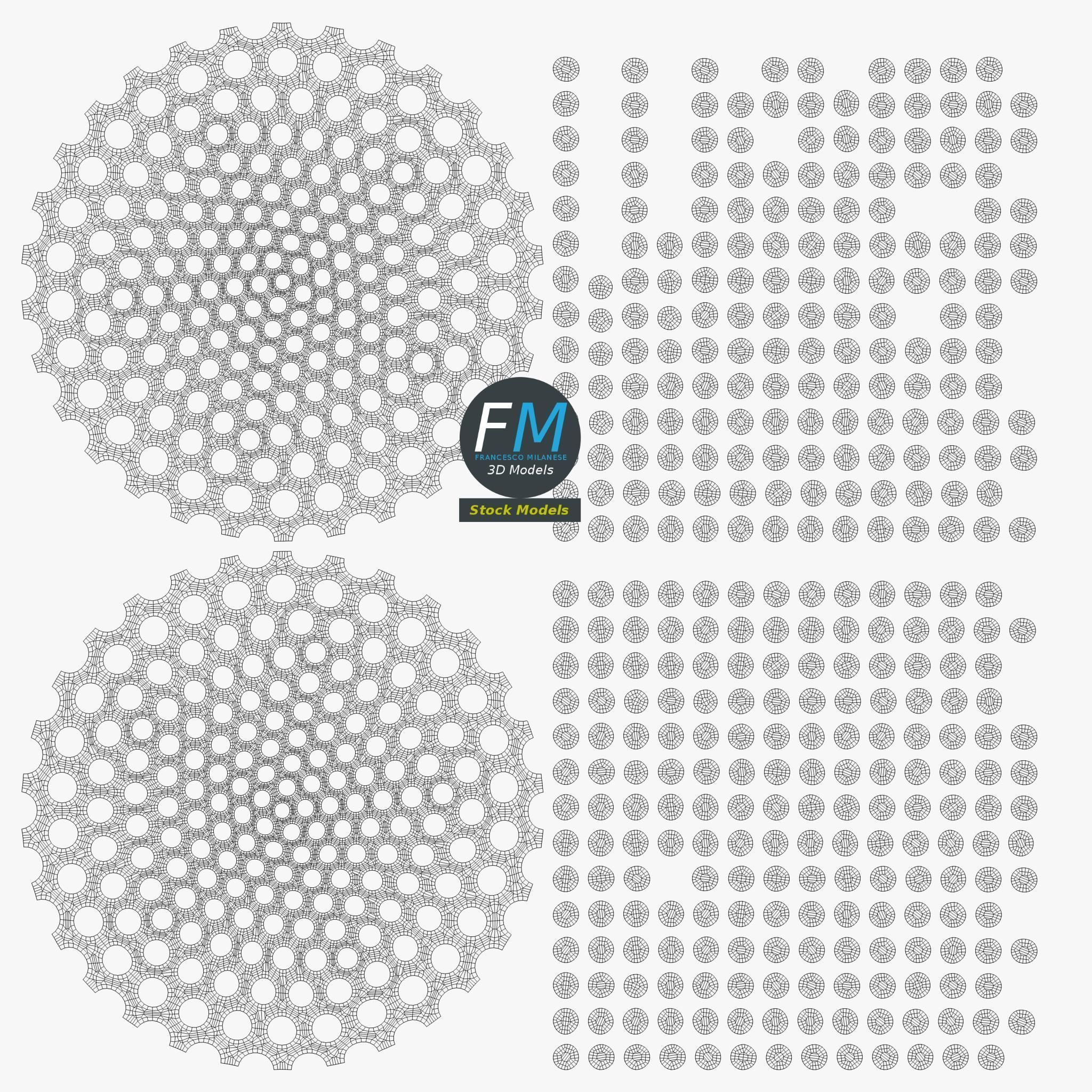 Golf ball 3D model_11