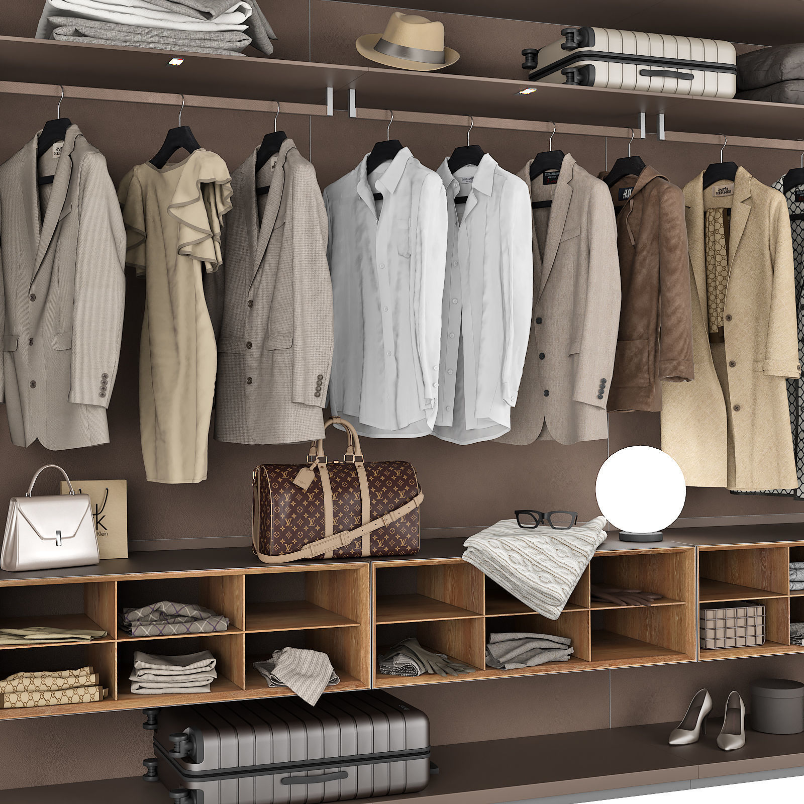 Walk-in Closet Rimadesio Abacus 3 3D model_3