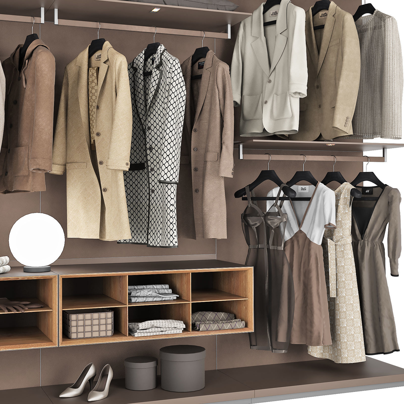 Walk-in Closet Rimadesio Abacus 3 3D model_4