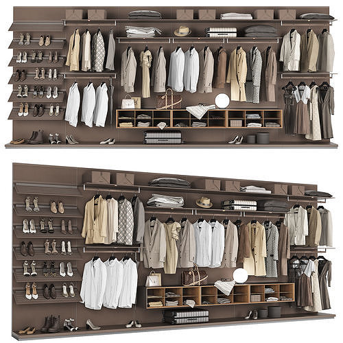 Walk-in Closet Rimadesio Abacus 3 3D model