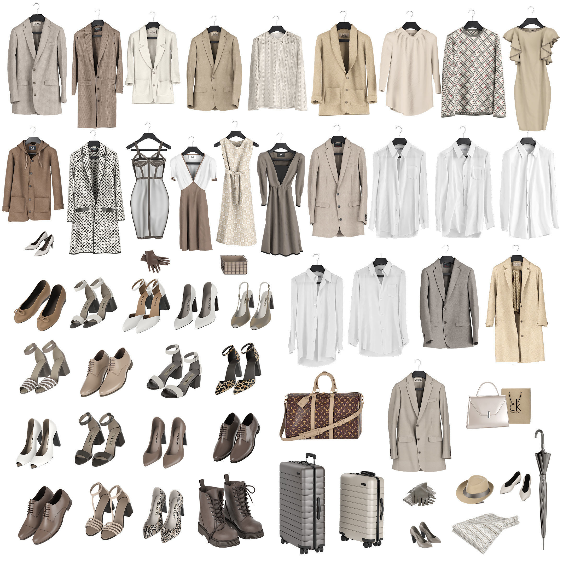 Walk-in Closet Rimadesio Abacus 3 3D model_6