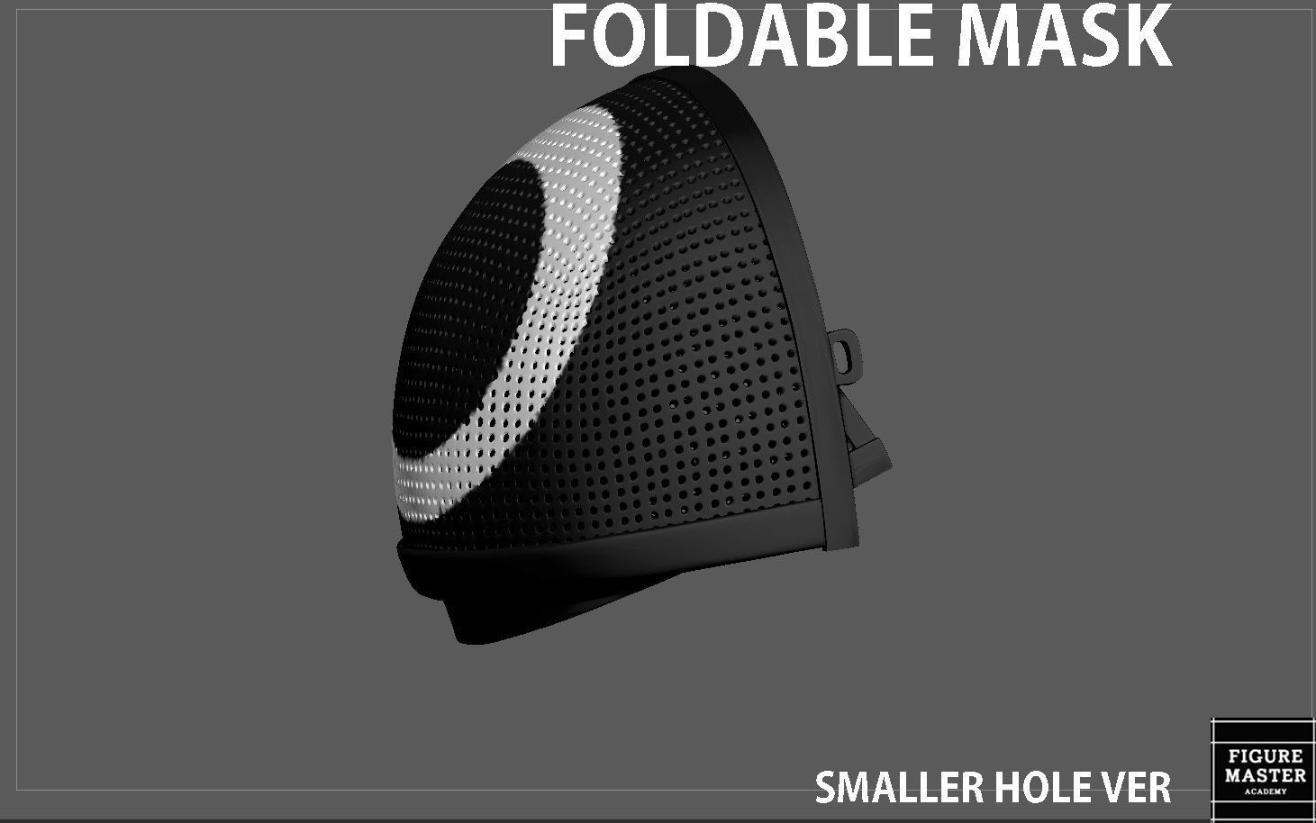 SQUID GAME MASK FOLDABLE ver2 LIFE SIZE COSPLAY NETFLIX PROPS 3D print model_5