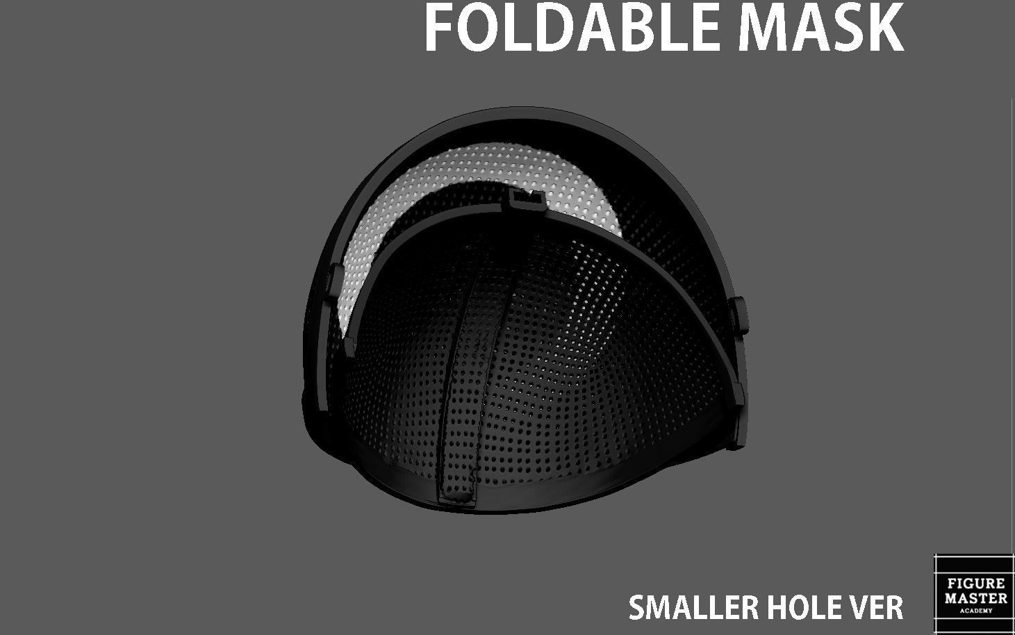 SQUID GAME MASK FOLDABLE ver2 LIFE SIZE COSPLAY NETFLIX PROPS 3D print model_4