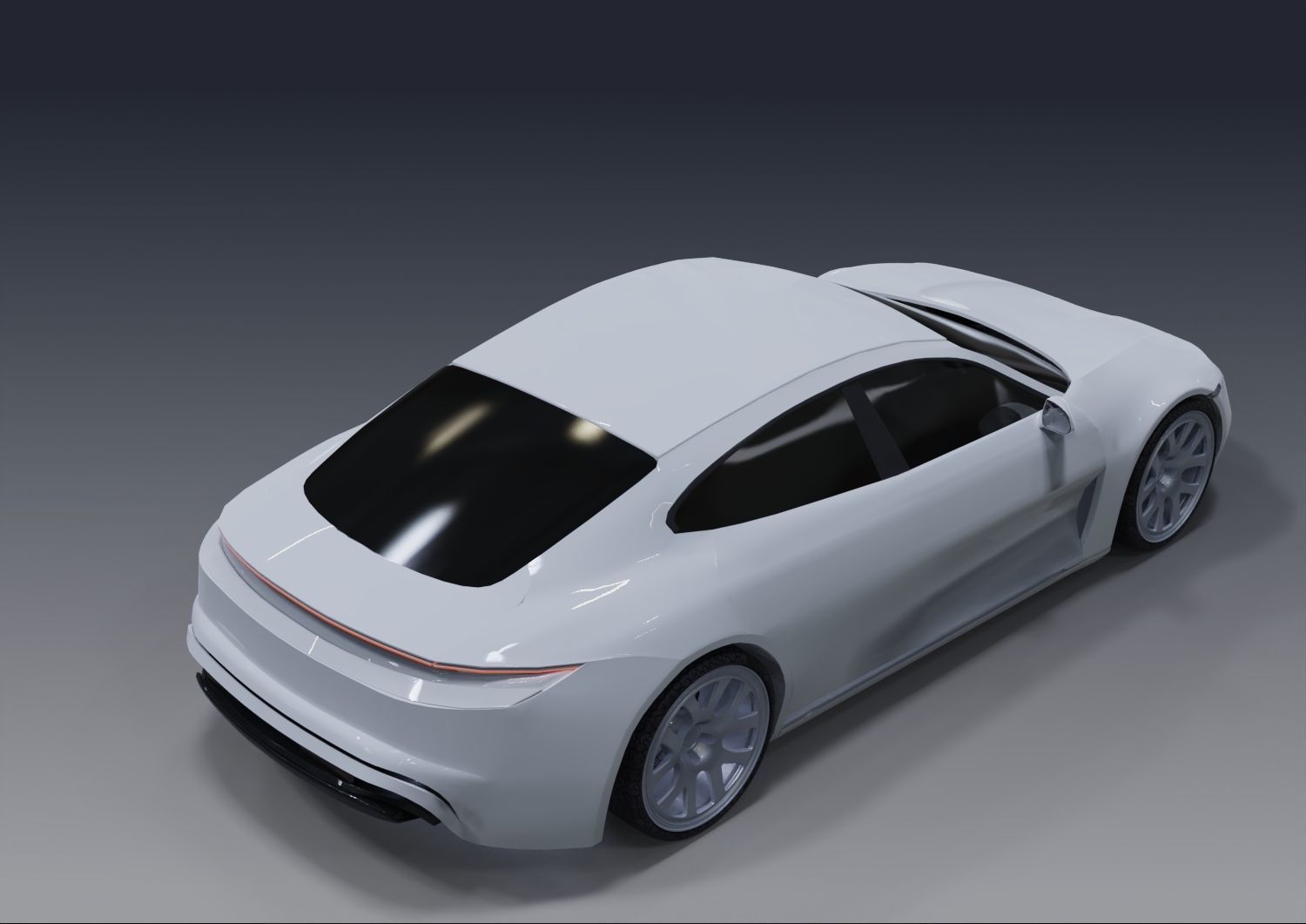 Porshe porsche sports car 3D model_2
