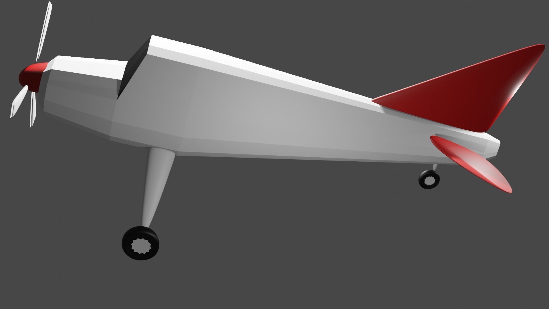 Airplane with propellers Free 3D model_4