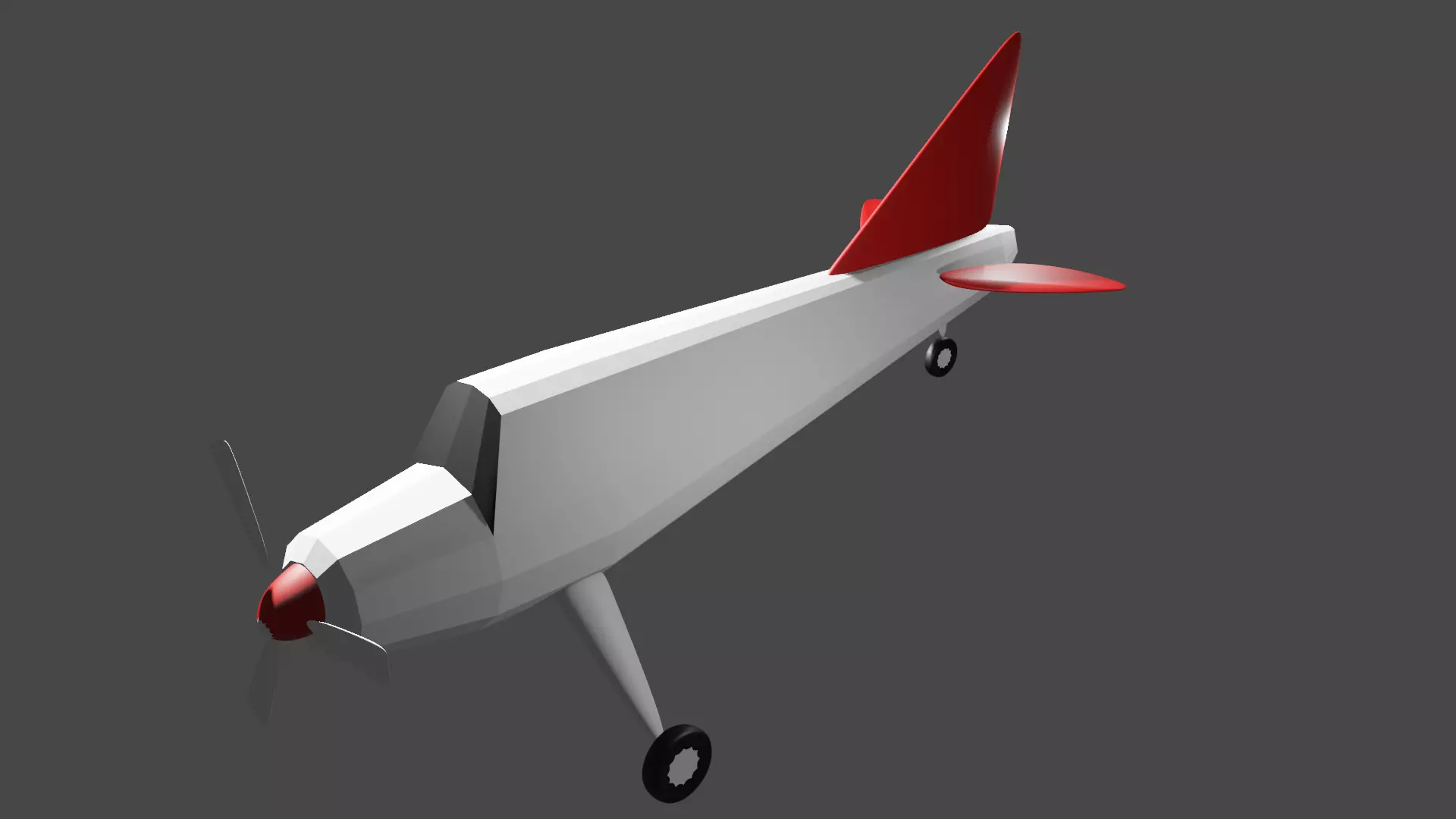 Airplane with propellers Free 3D model_0