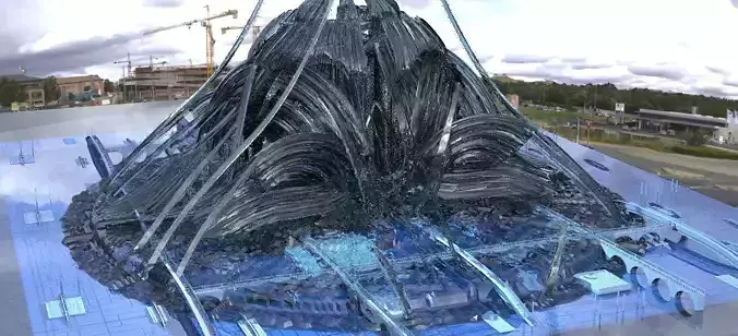 Spider Elites new world Order Head quarters Cityscape