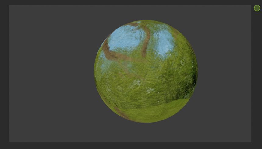 360 VR HDRI Panoramic Skybox equirectangular handpainted forest  Low-poly 3D model_1