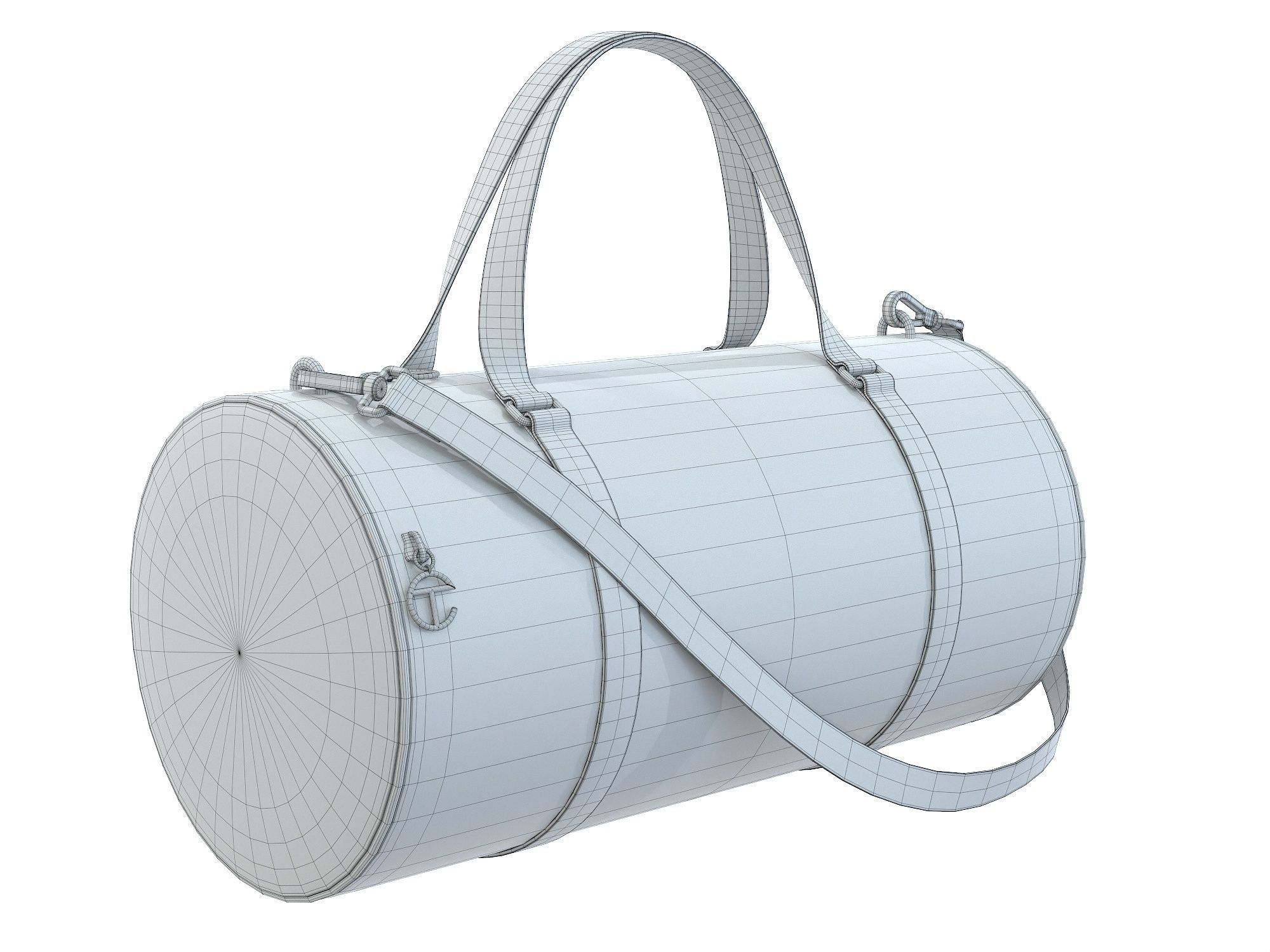 Telfar Duffle bag Low-poly 3D model_13