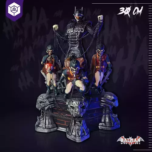The Batman Who Laughs 3D print model The Batman Who Laughs 3D print model