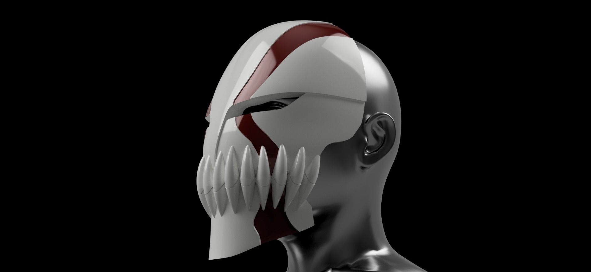 Ichigo Hollow Visored Mask Final Marking Bleach 3D print 3D model