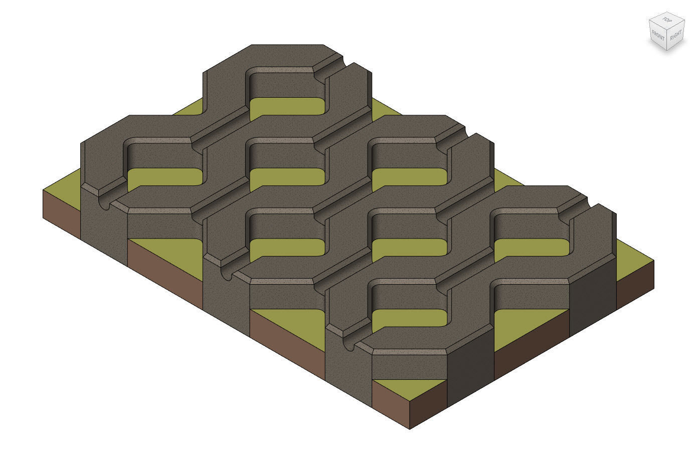 Grass Paver 3D model_5