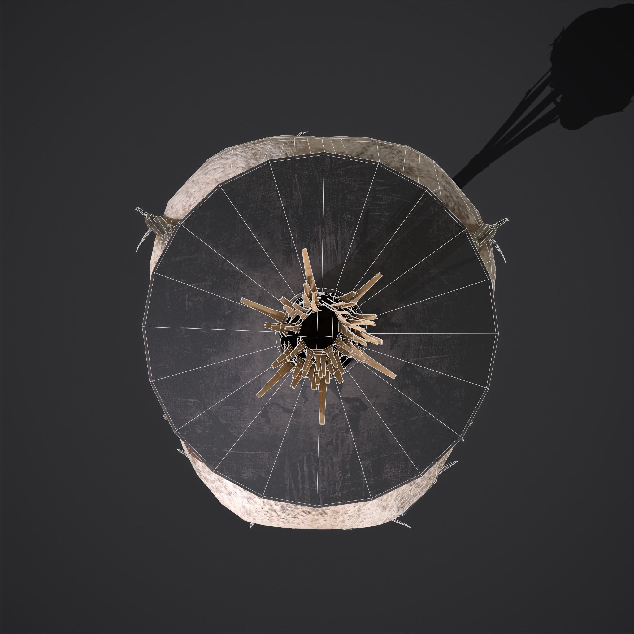 Skull Torch Low-poly 3D model_53