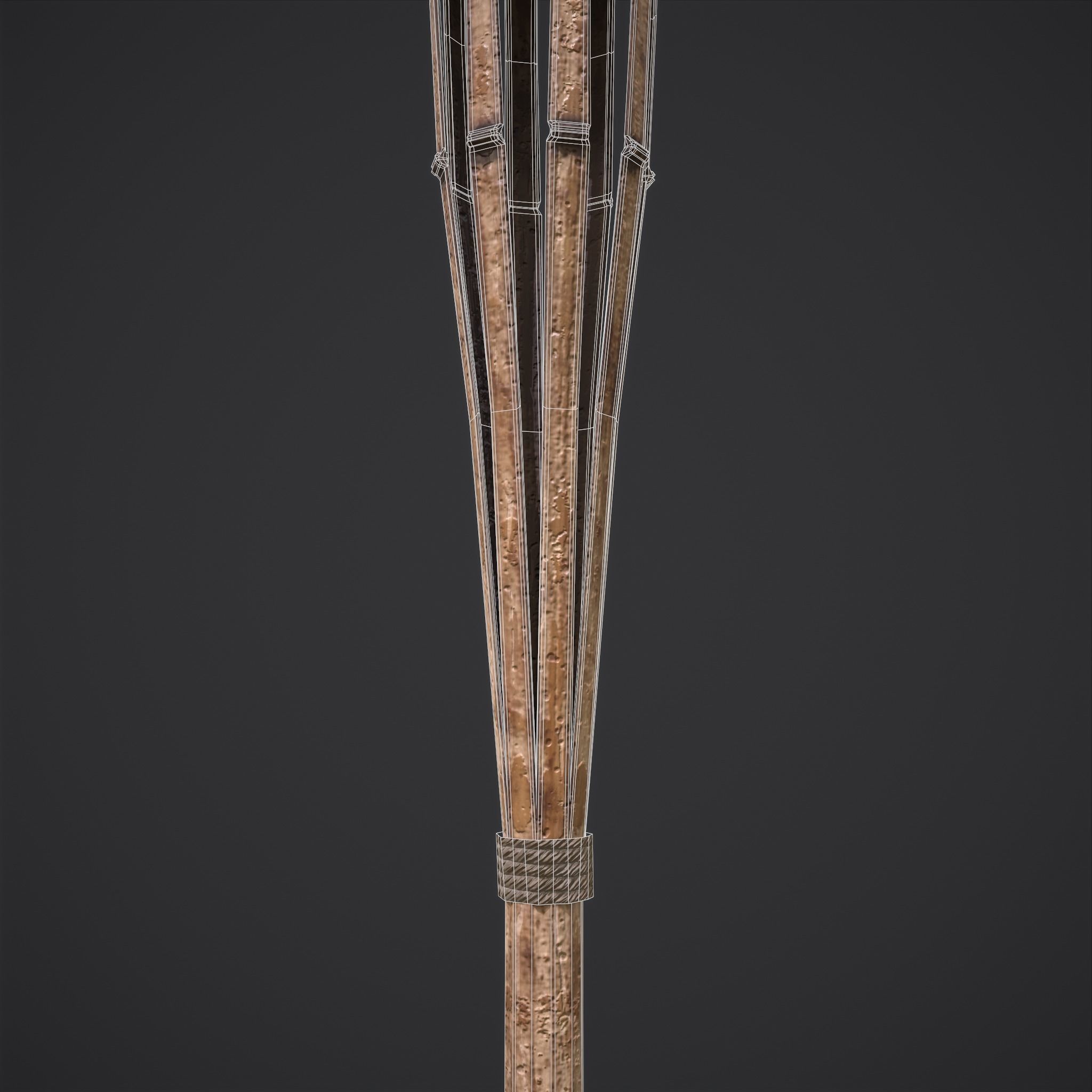 Skull Torch Low-poly 3D model_62