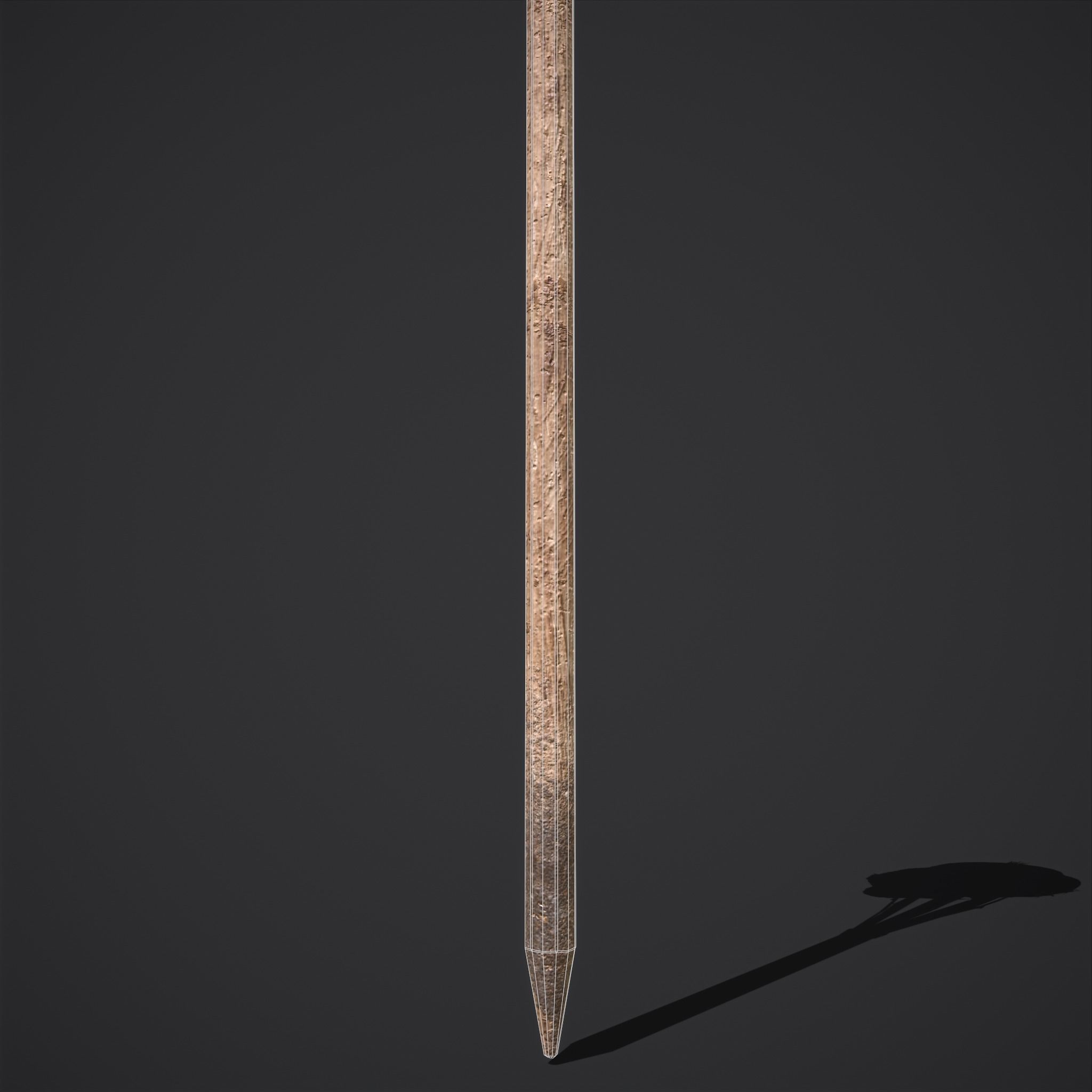 Skull Torch Low-poly 3D model_64