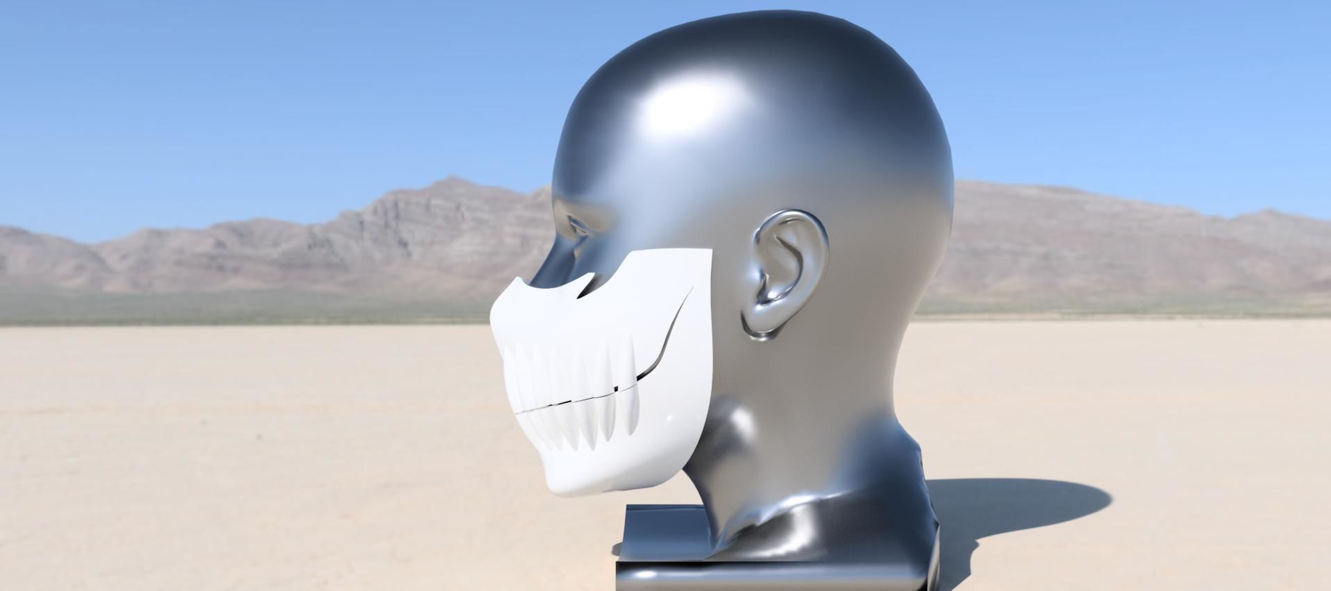 Harribel Hollow - Espada Mask - Bleach 3D print 3D print model_3