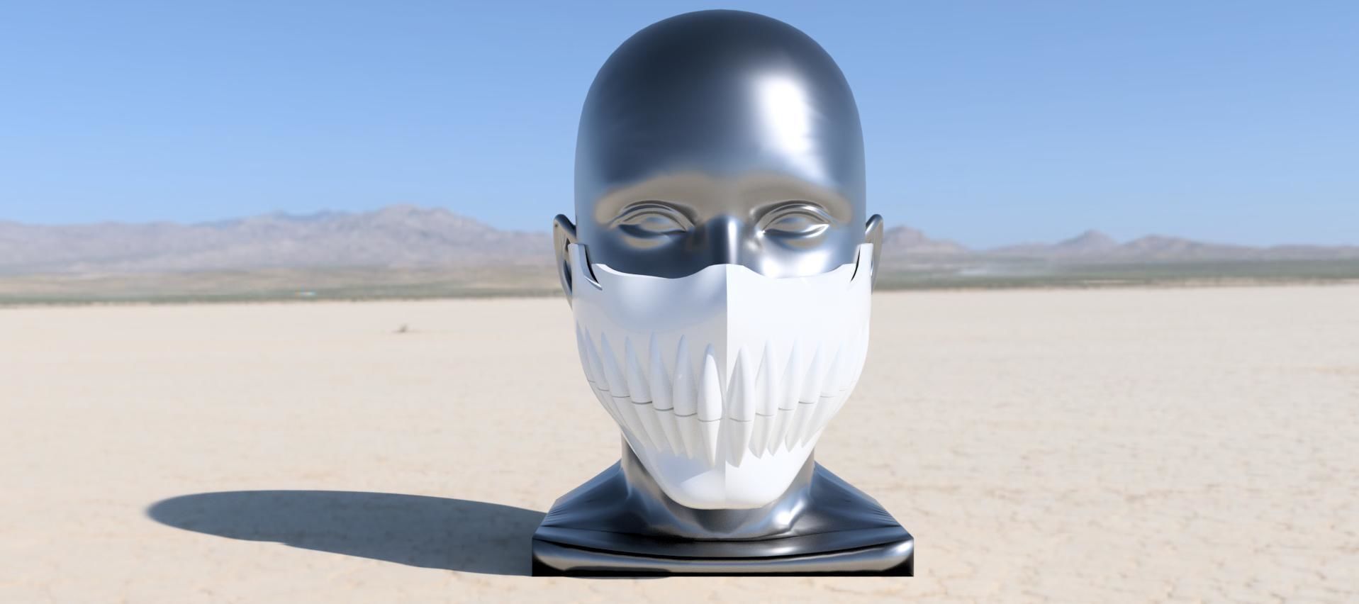 Harribel Hollow - Espada Mask - Bleach 3D print 3D print model_1