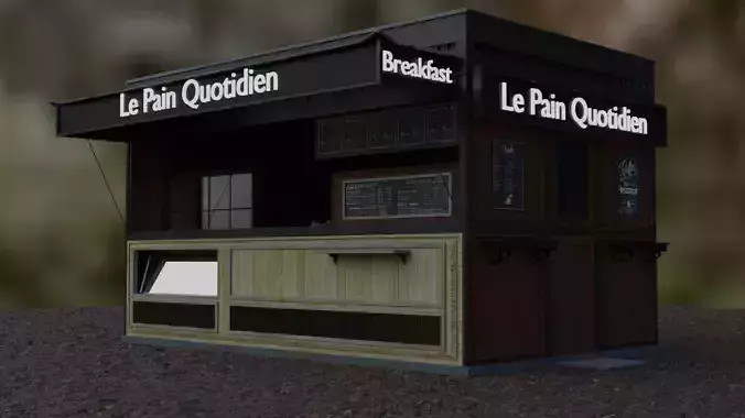 Coffee shop model 3D model