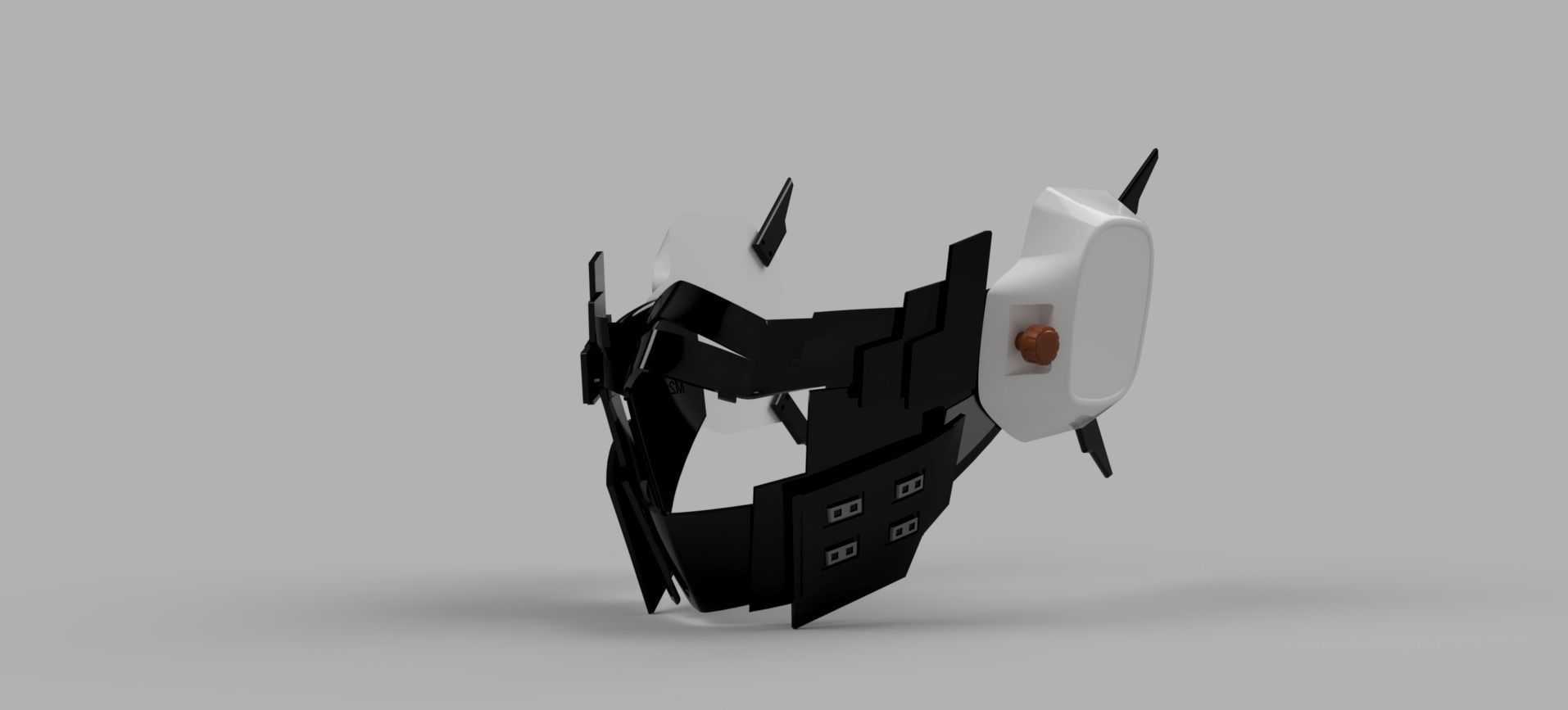 HITOSHI SHINSO MASK - MY HERO ACADEMIA 3D print model_1