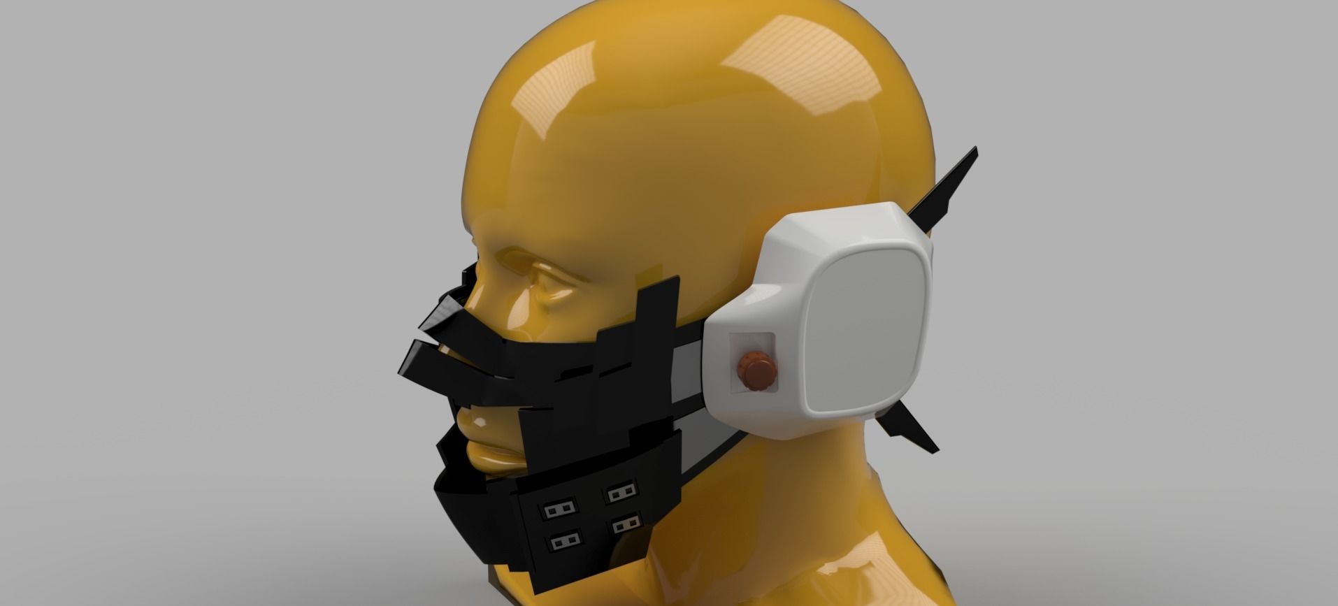 HITOSHI SHINSO MASK - MY HERO ACADEMIA 3D print model_4