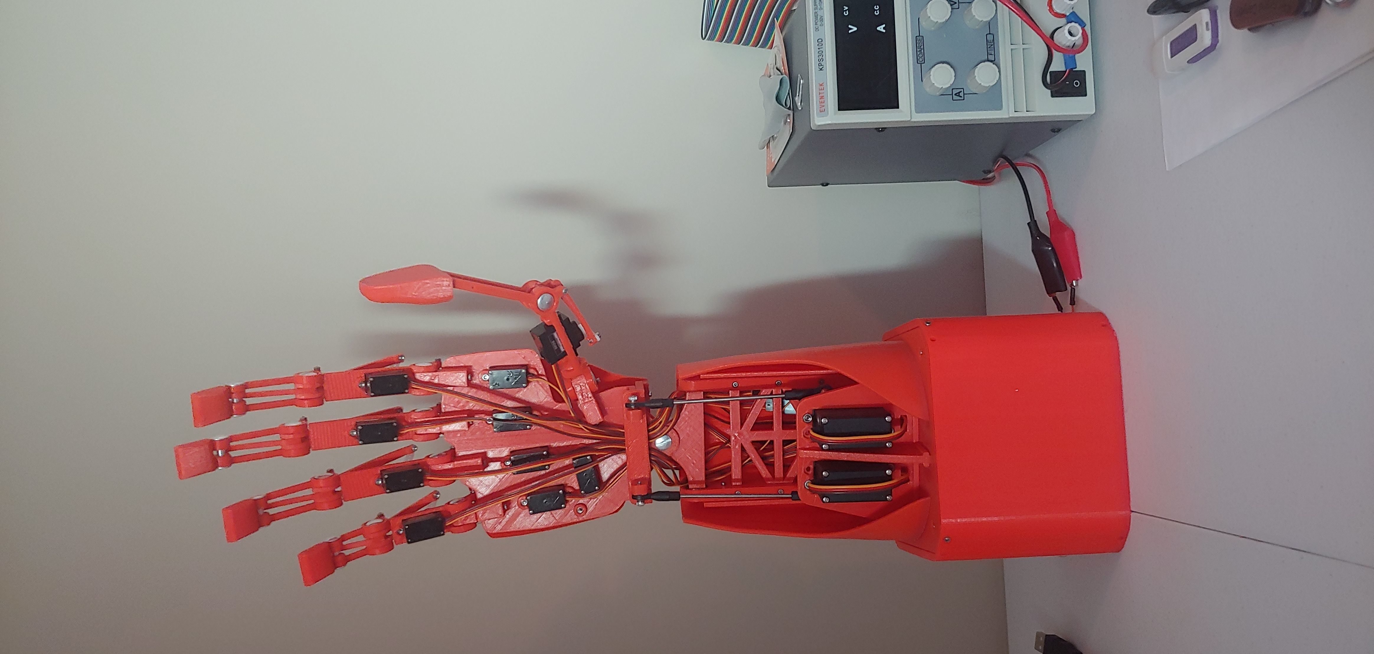 MECH-A2 ROBOTIC - BIONIC HAND AND LOWER ARM 3D print model_7