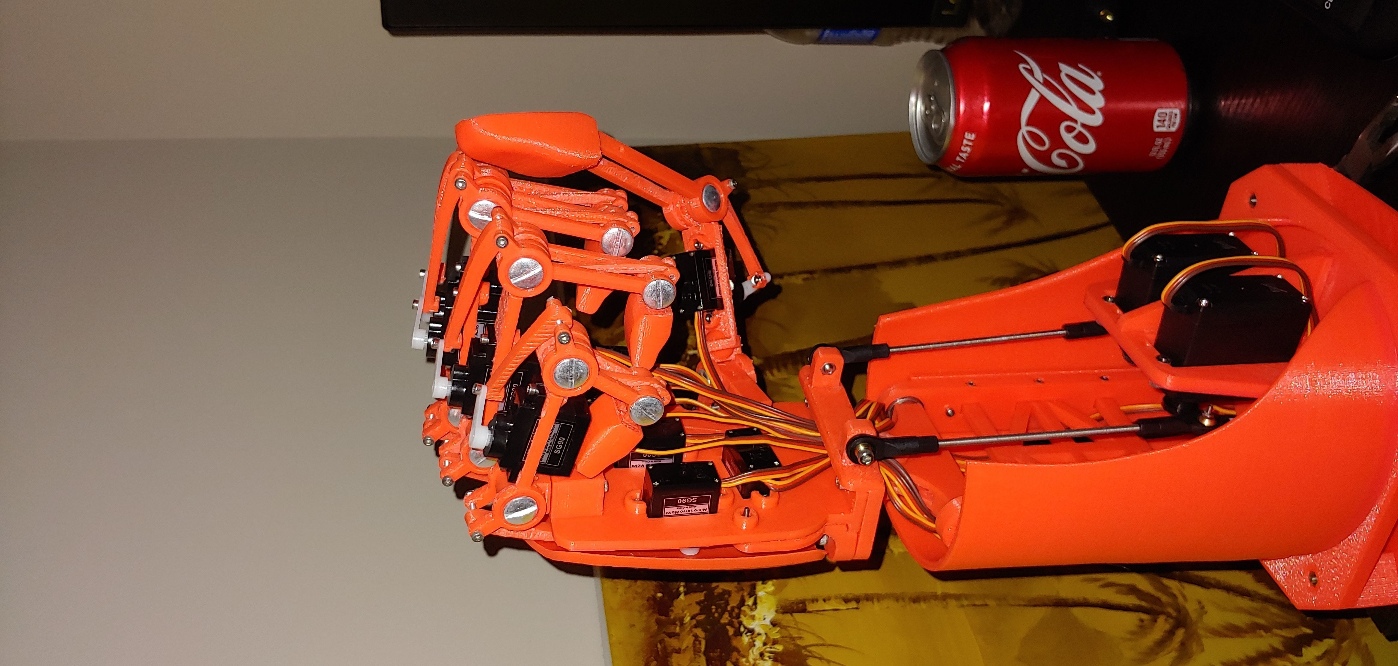 MECH-A2 ROBOTIC - BIONIC HAND AND LOWER ARM 3D print model_4