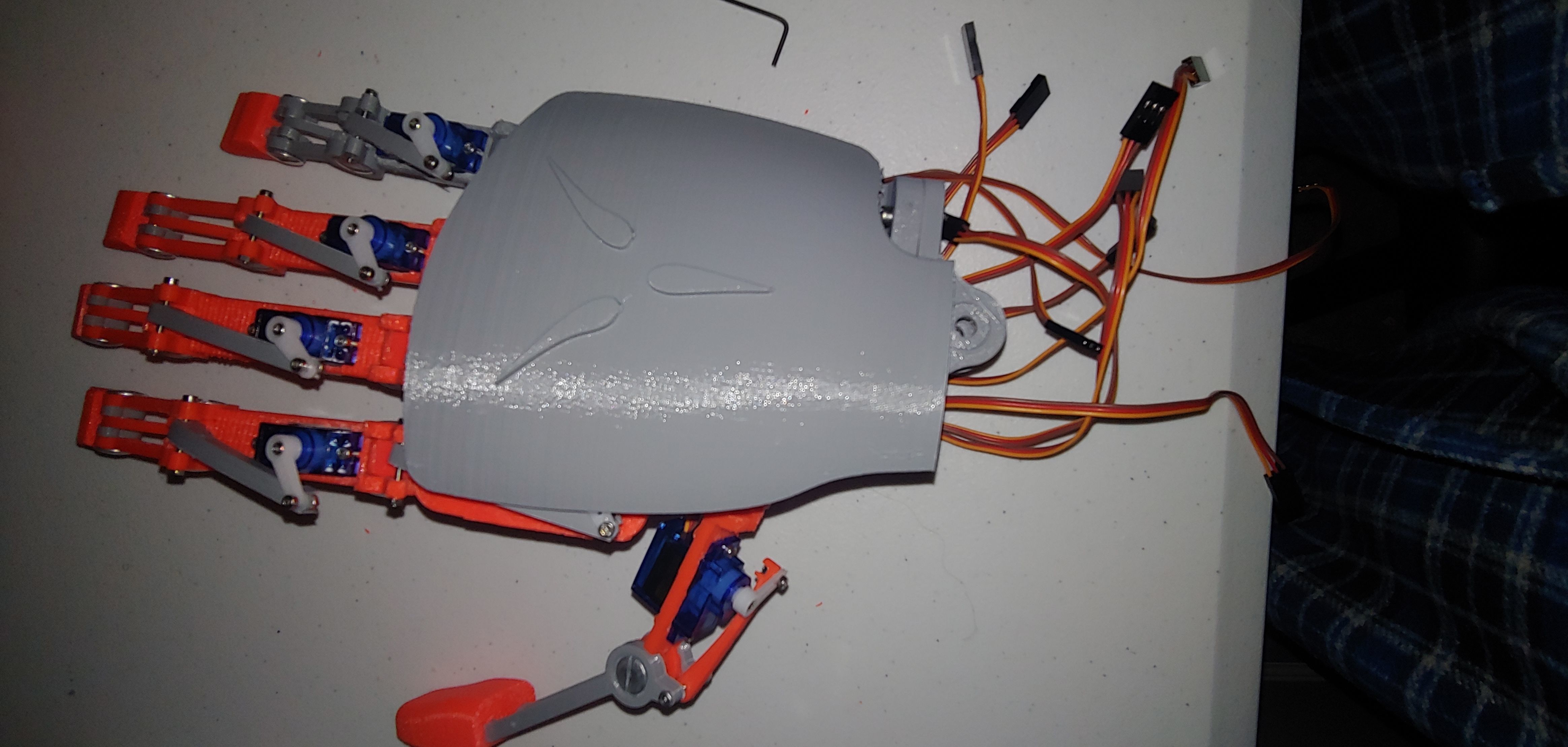 MECH-A2 ROBOTIC - BIONIC HAND AND LOWER ARM 3D print model_9